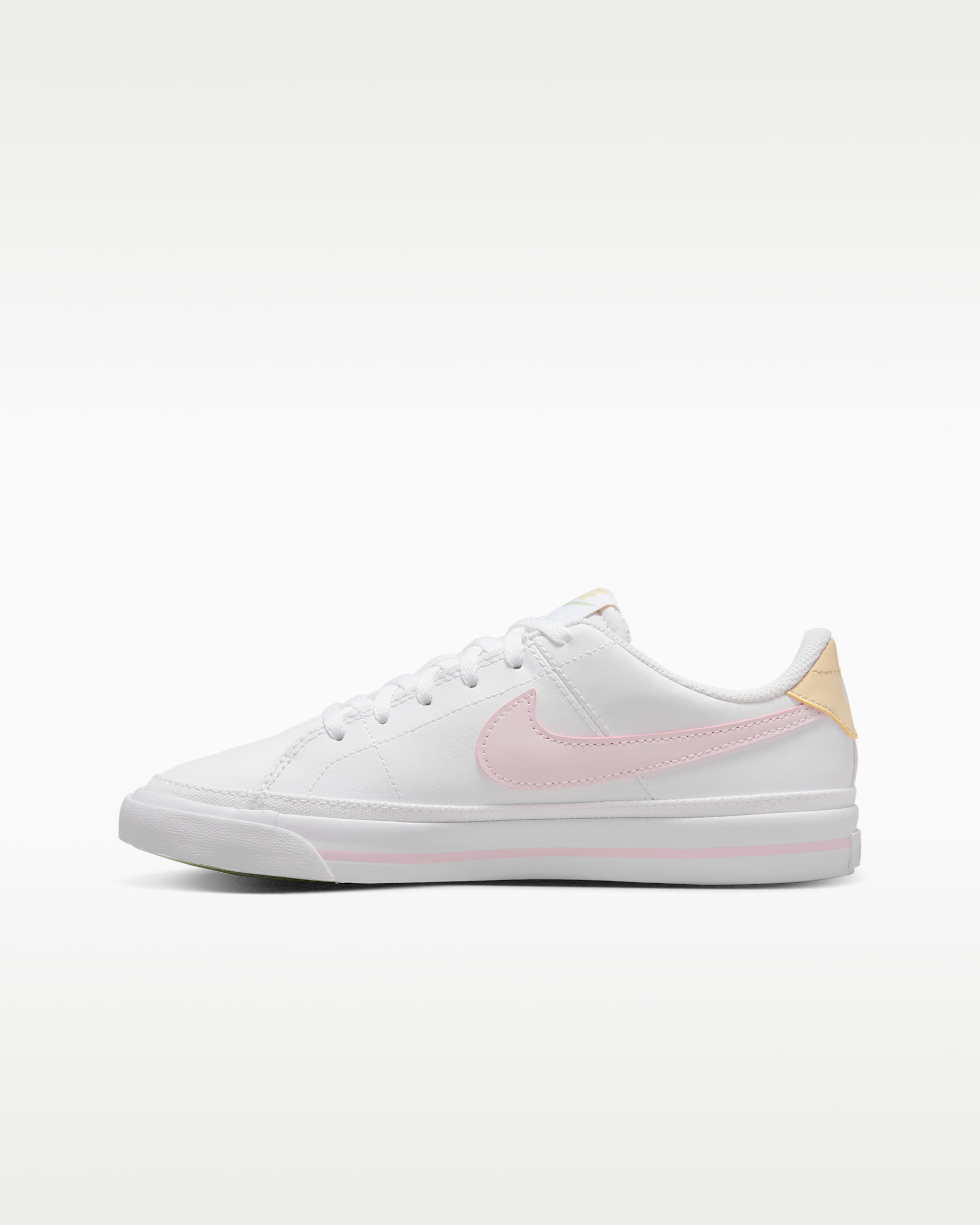 Nike Court Legacy 大童鞋款 - 白色/Sesame/Honeydew/Pink Foam