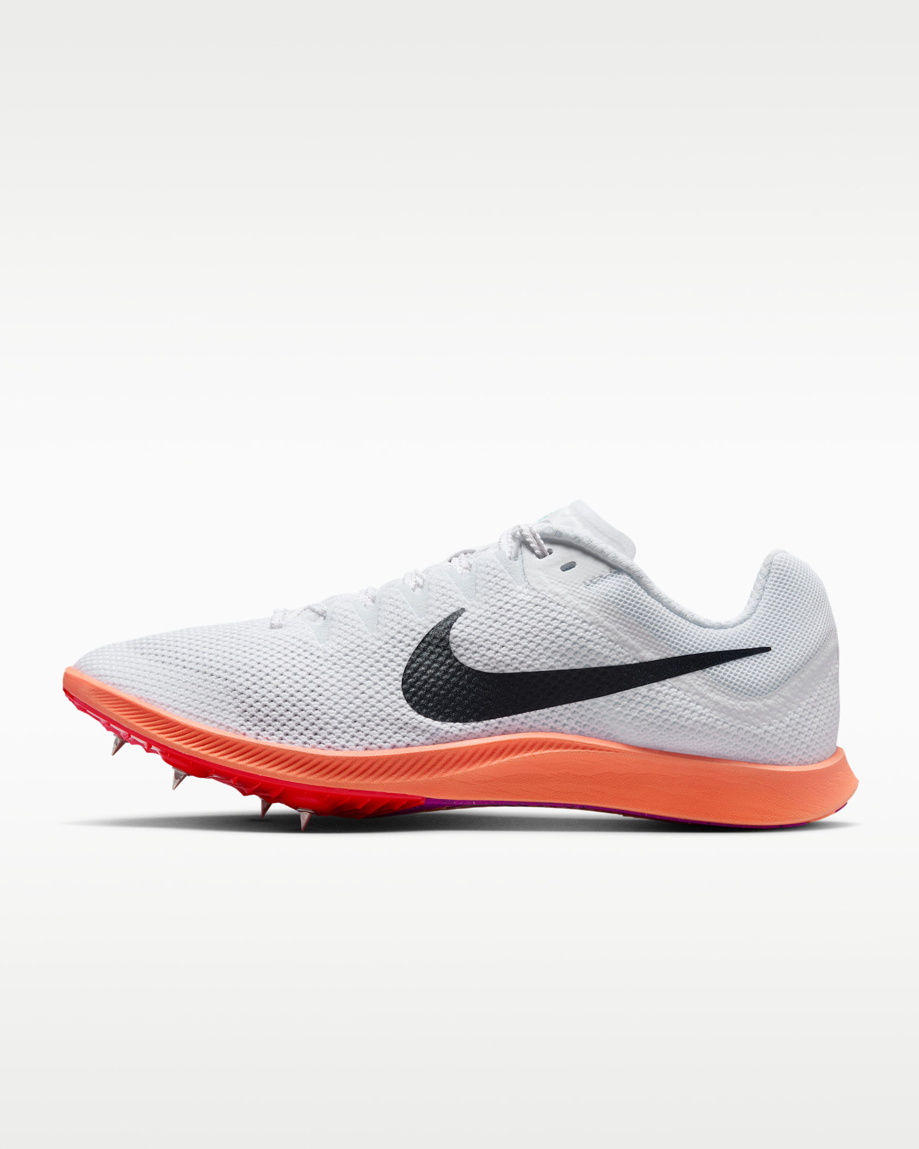 Nike Zoom Rival Distance Track & Field Distance Spikes - White/Bright Crimson/Hyper Turquoise/Obsidian