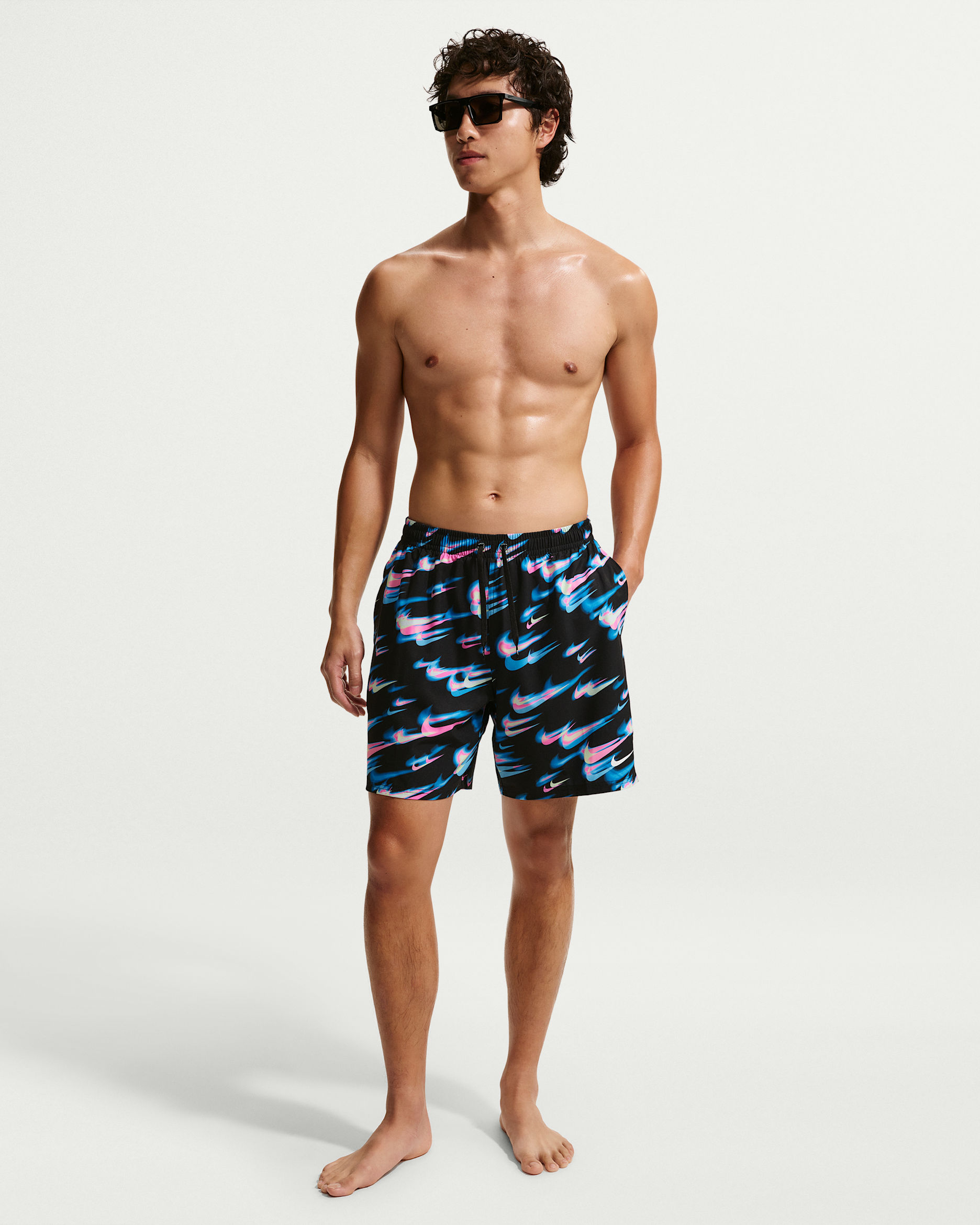 Nike Swim Breaker Men's 7" Brief-Lined Volley Short - Multi-Color