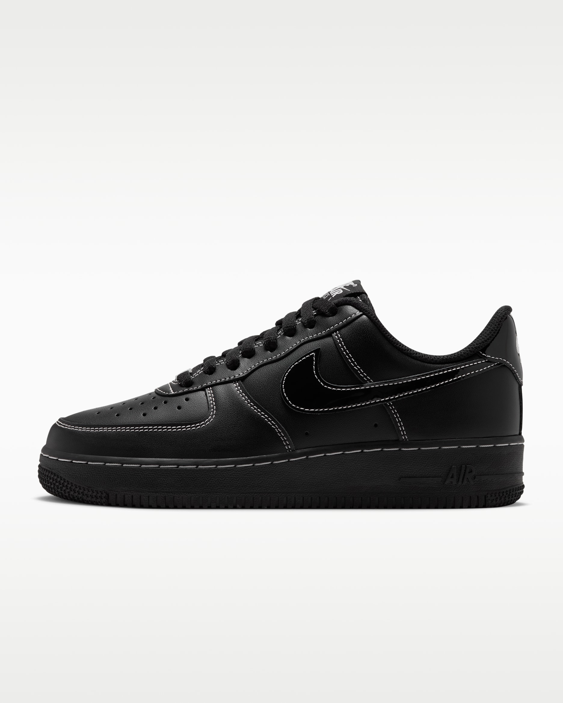 Nike Air Force 1 '07 Essential+ Women's Shoes - Black/White/Metallic Silver/Black