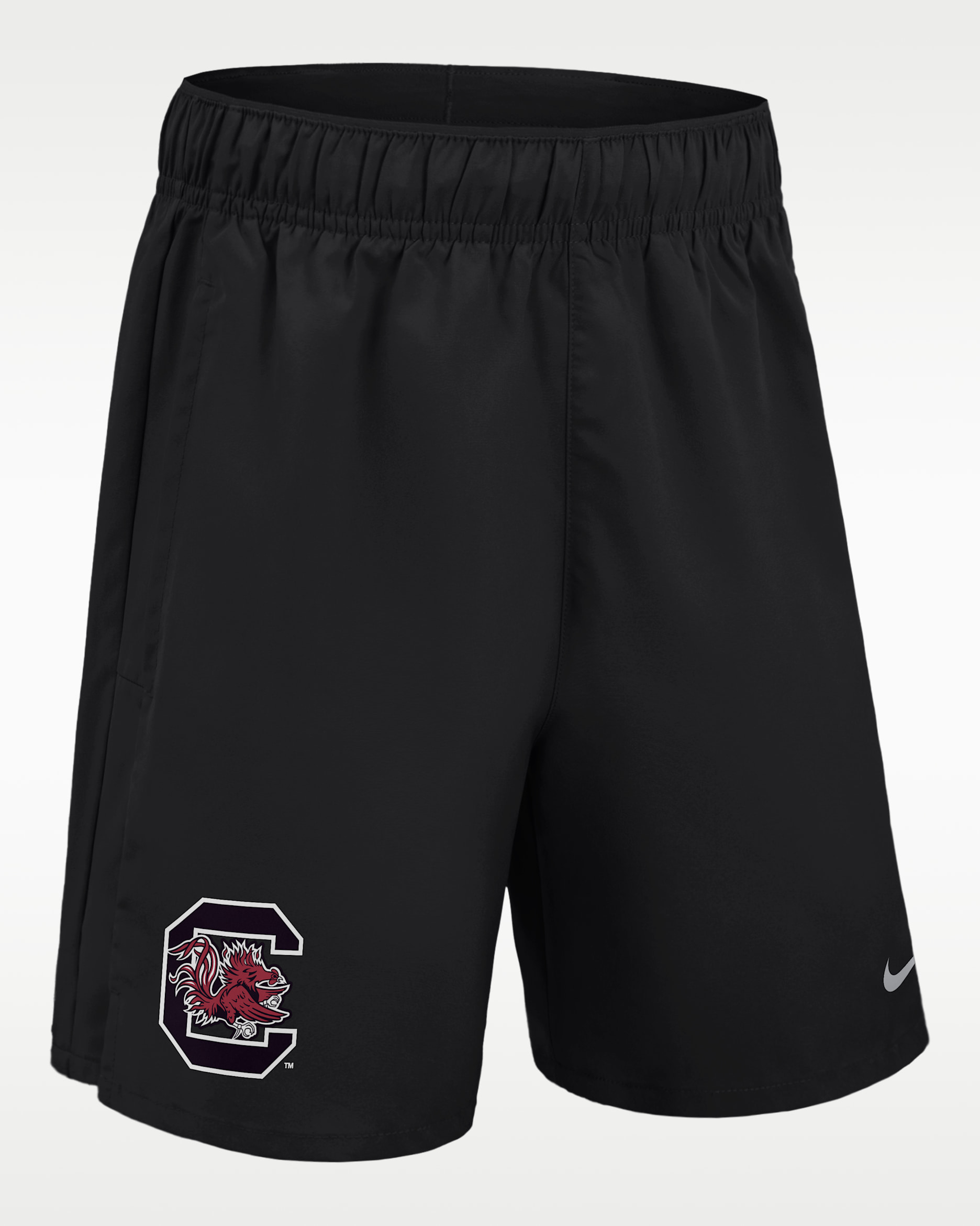 Shorts Dri-FIT para niños talla grande Nike College Challenger (South Carolina Gamecocks) - Negro