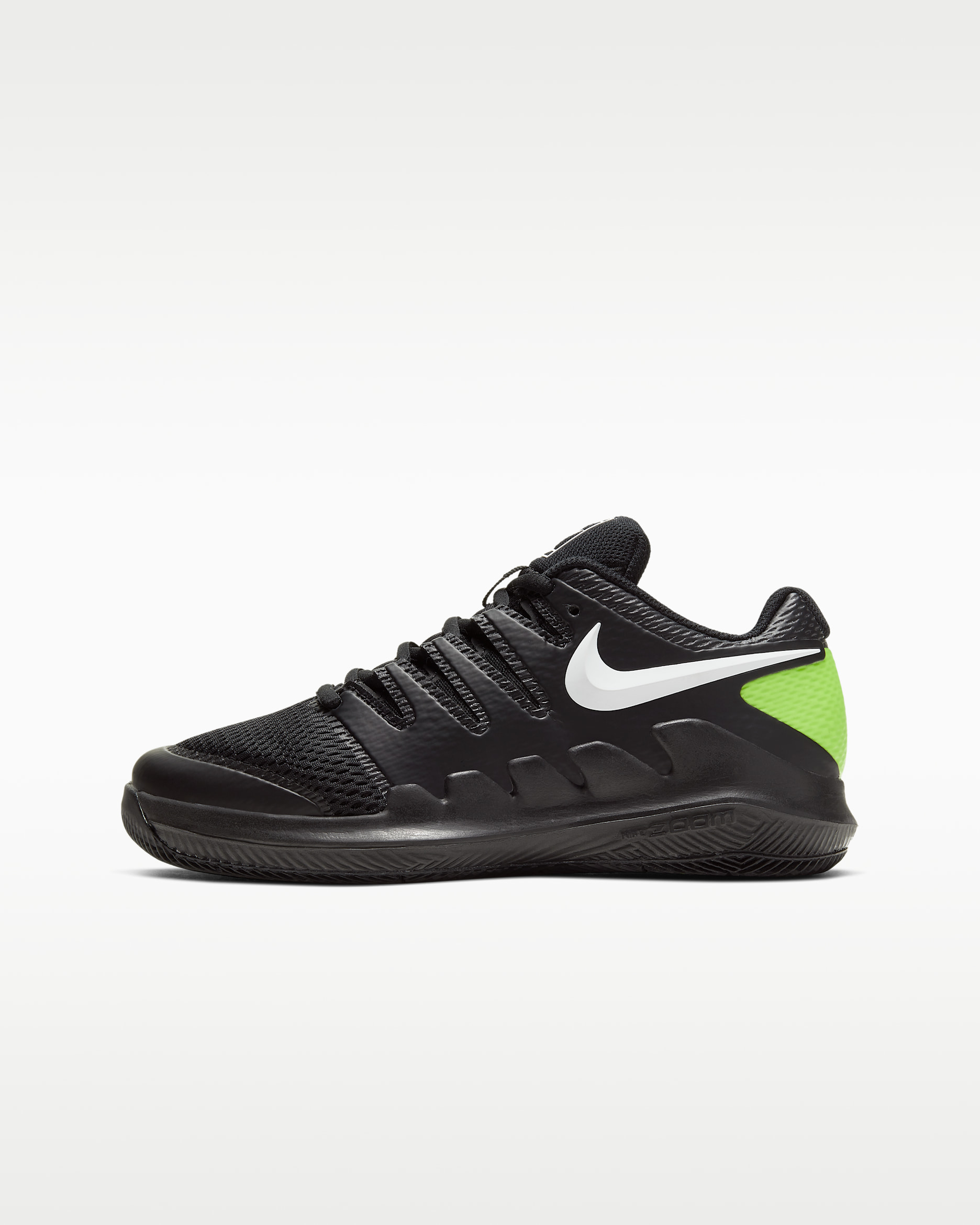 NikeCourt Jr. Vapor X Tennisschuh für jüngere/ältere Kinder - Schwarz/Volt/Weiß