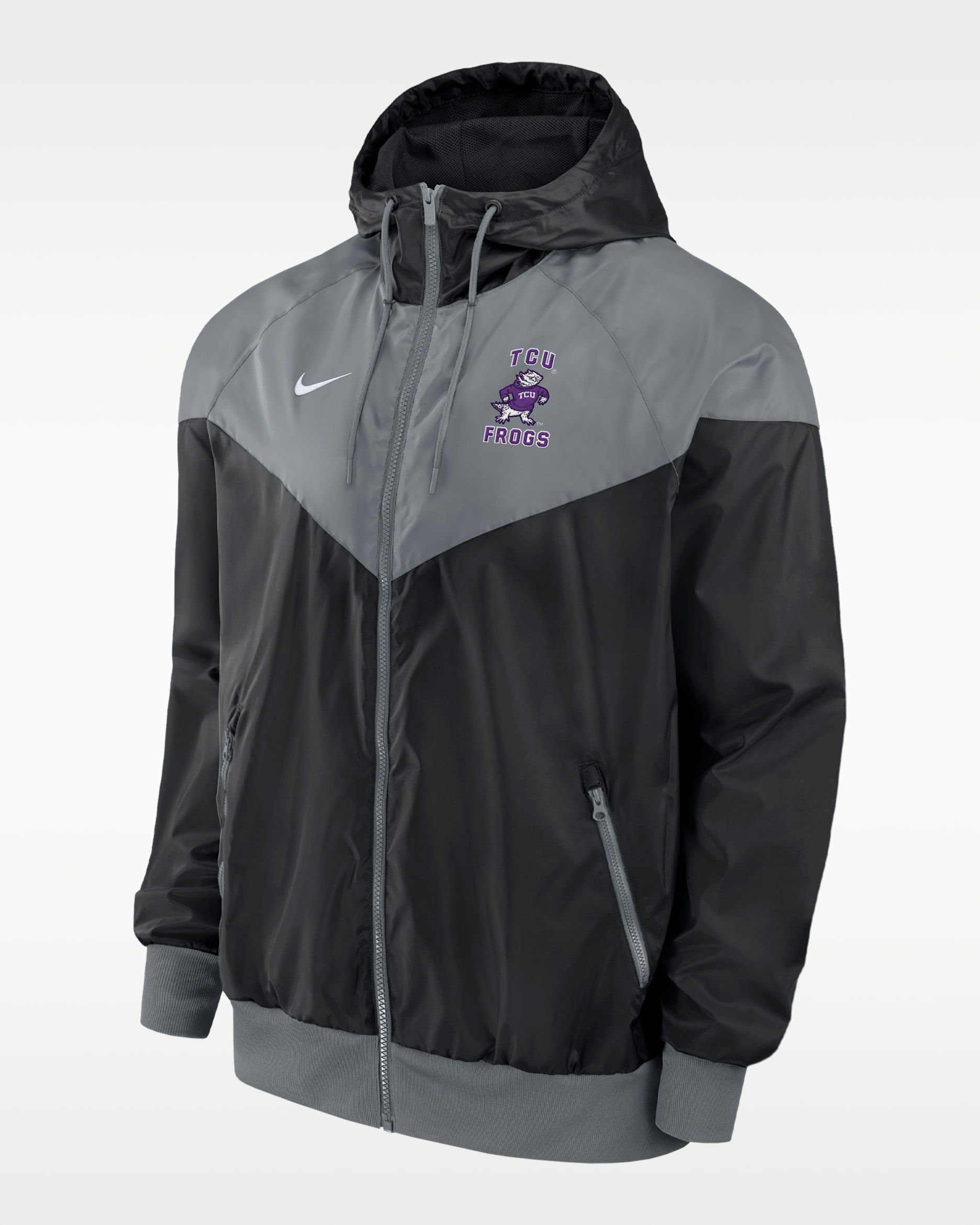 TCU Horned Frogs Men's Nike Windrunner Jacket - Black