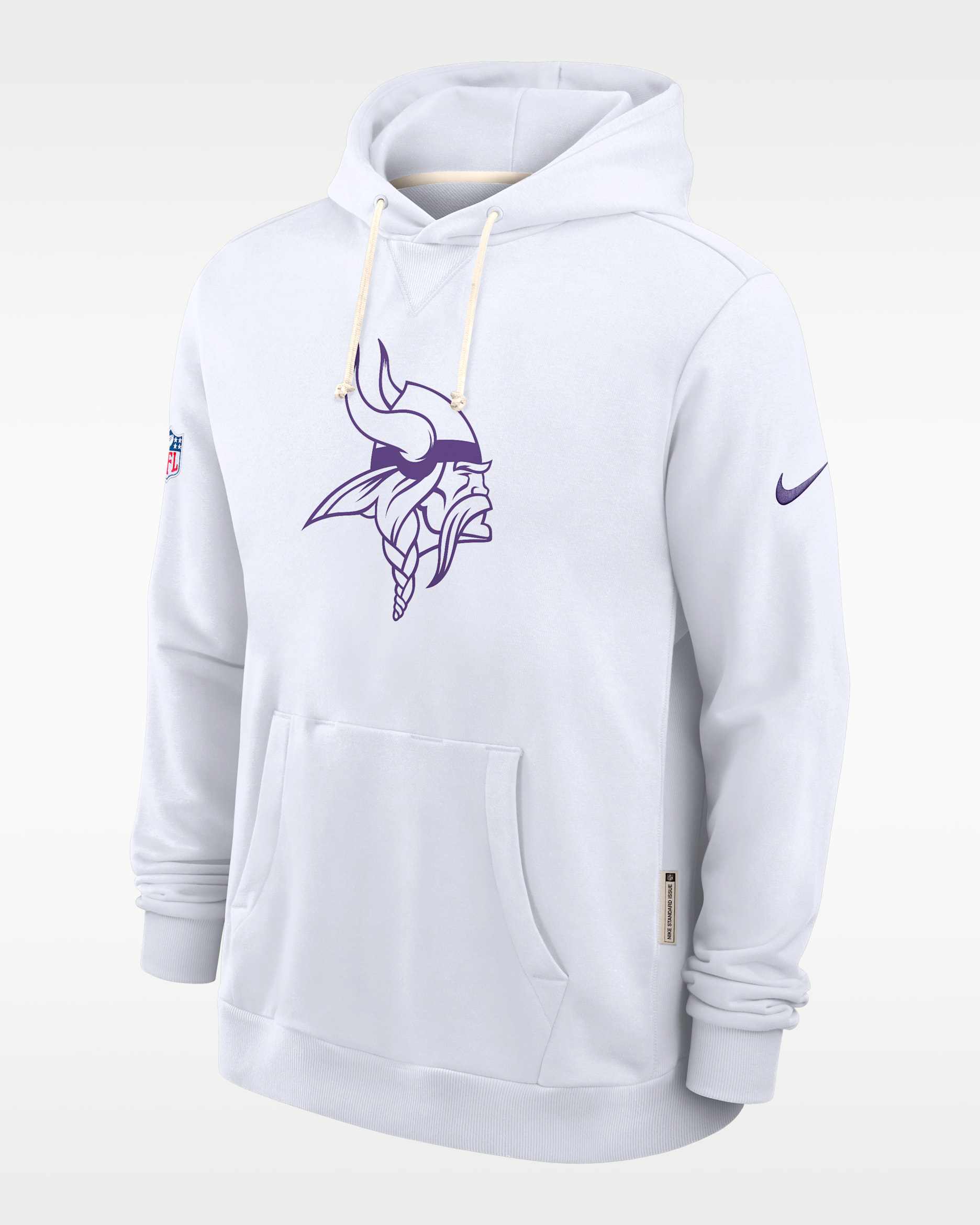 Minnesota Vikings Alt 2 Tight Coverage Sideline Men's Nike Dri-FIT NFL Pullover Hoodie - White