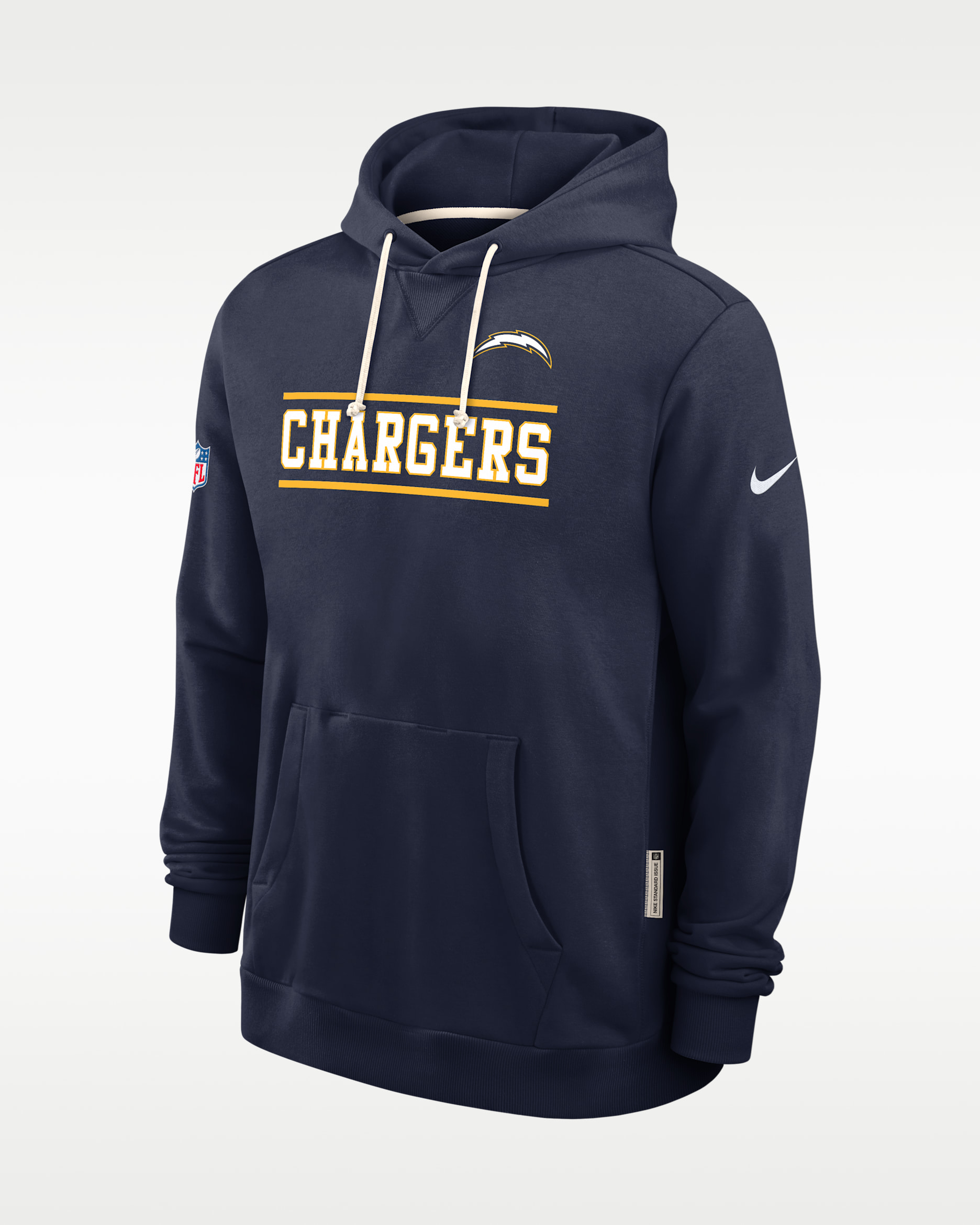Los Angeles Chargers Alt Standard Issue Men's Nike Dri-FIT NFL Pullover Hoodie - Navy