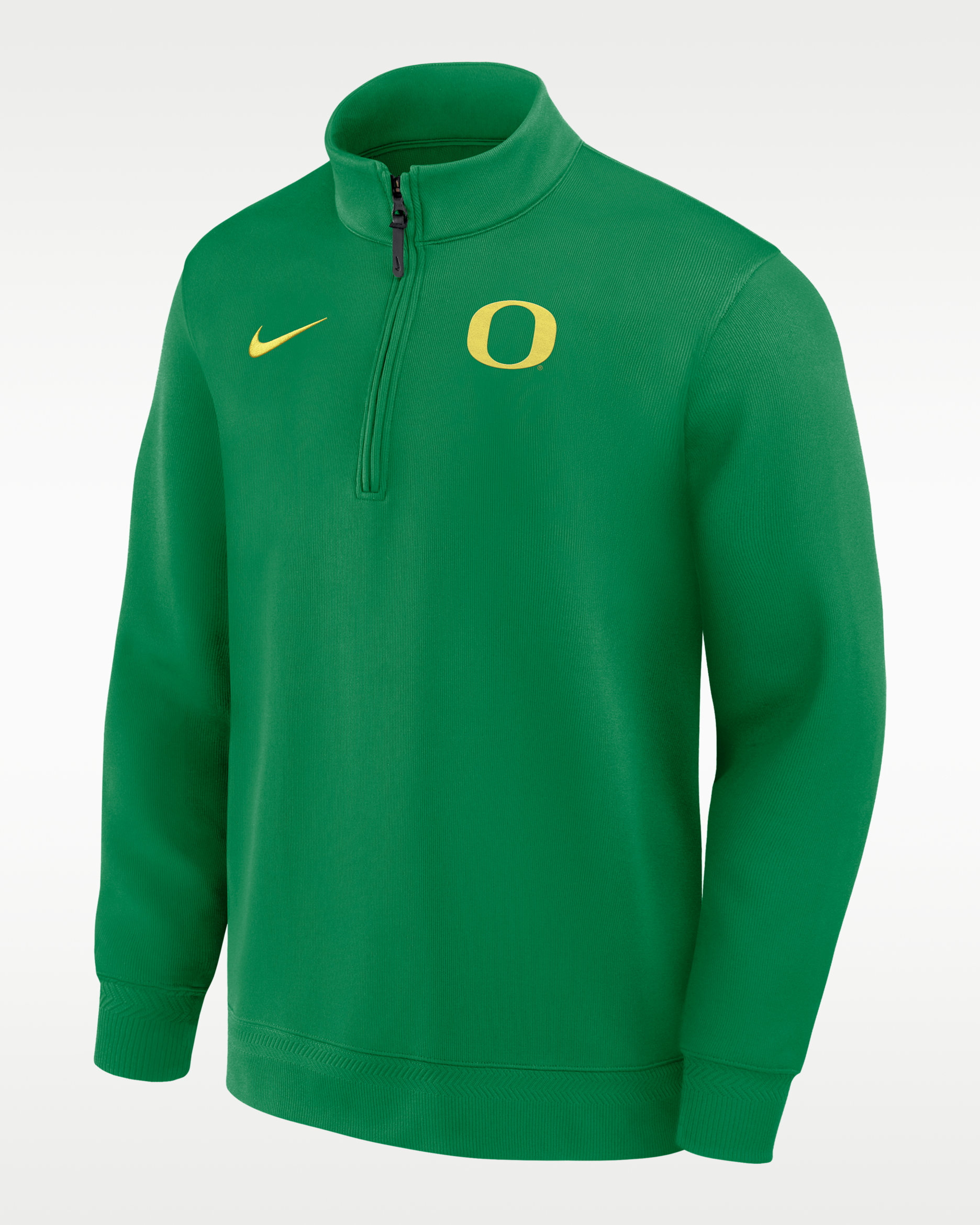Oregon Coaches Men's Nike Dri-FIT College Long-Sleeve 1/2-Zip Top - Green