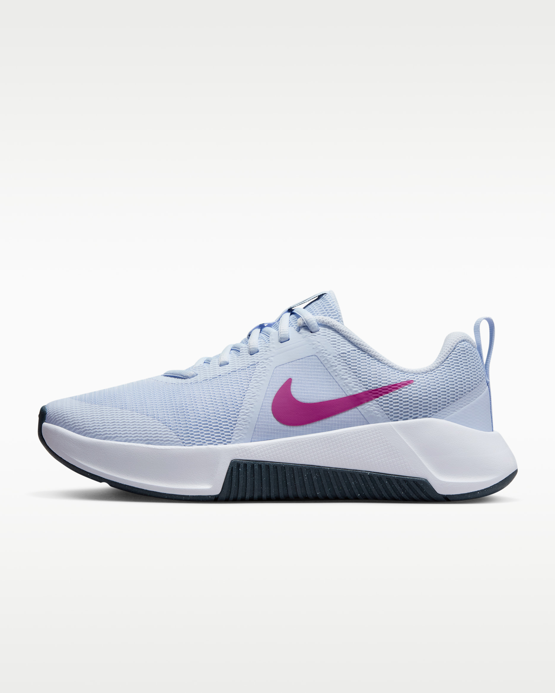 Nike MC Trainer 3 Women's Workout Shoes - Football Grey/Armoury Navy/Hot Fuchsia