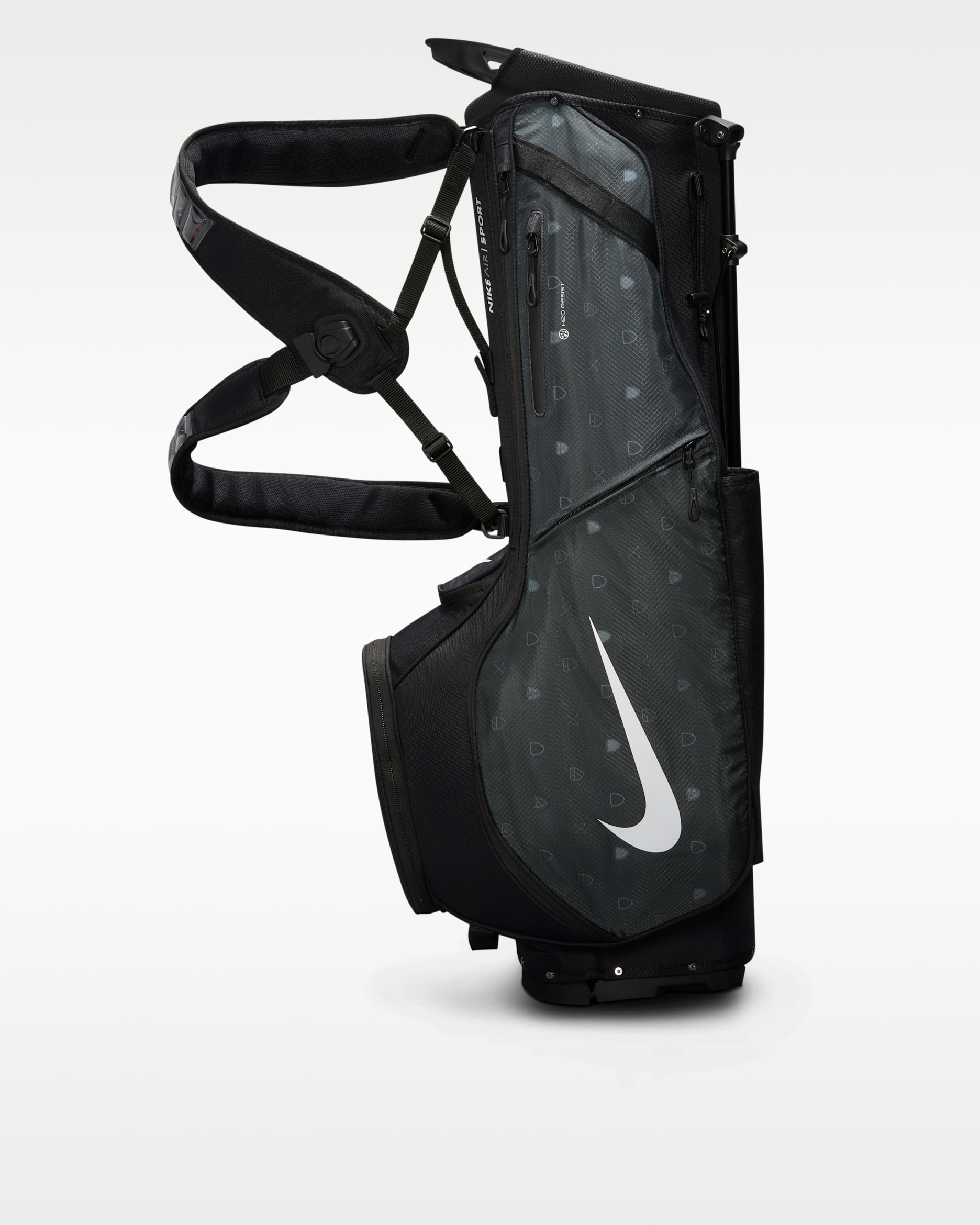 Bolsa de golf Nike Air Sport 2 - Negro/Gris hierro/Blanco