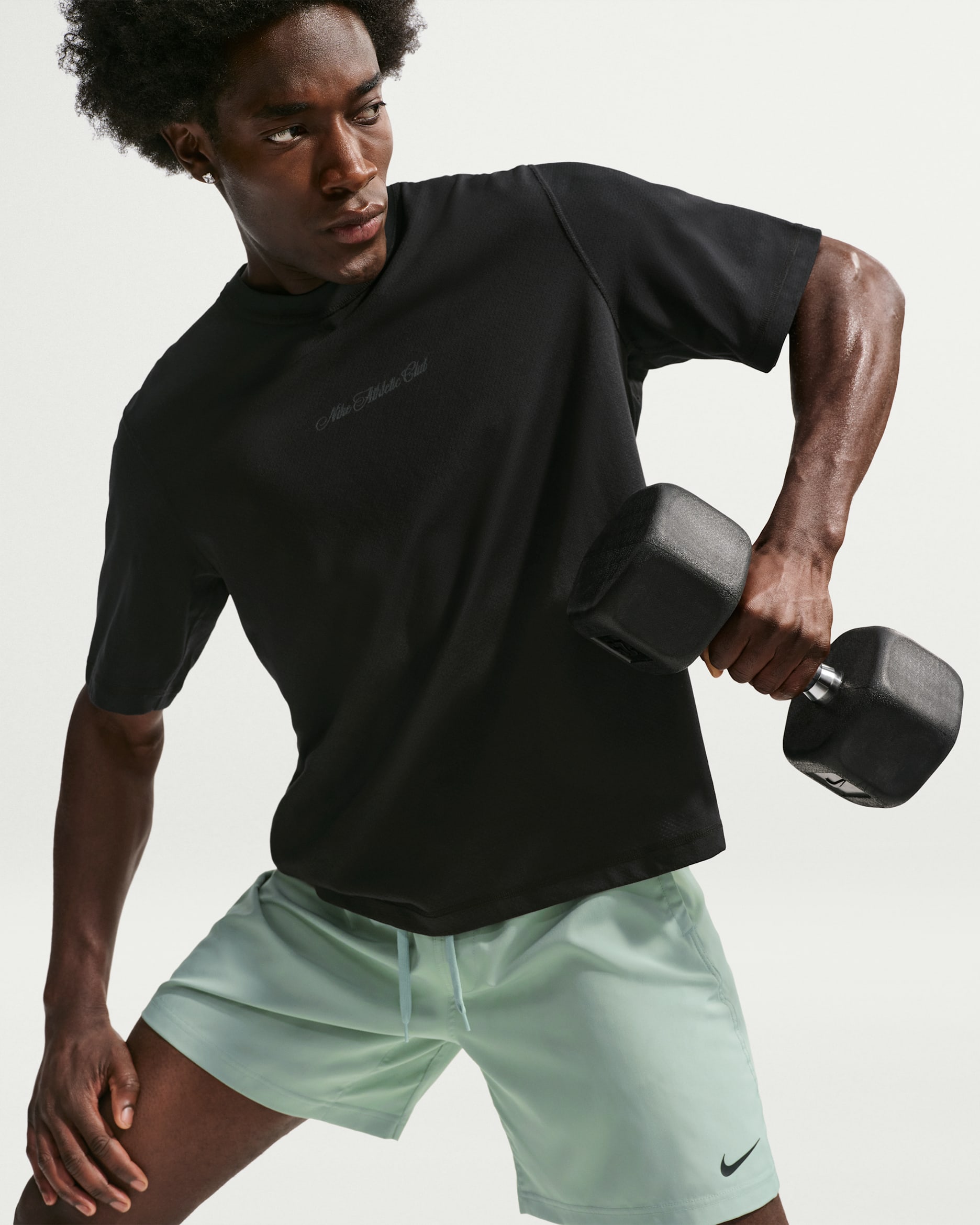 Ανδρικό T-Shirt προπόνησης N.A.C. Nike Primary - Μαύρο/Dark Smoke Grey