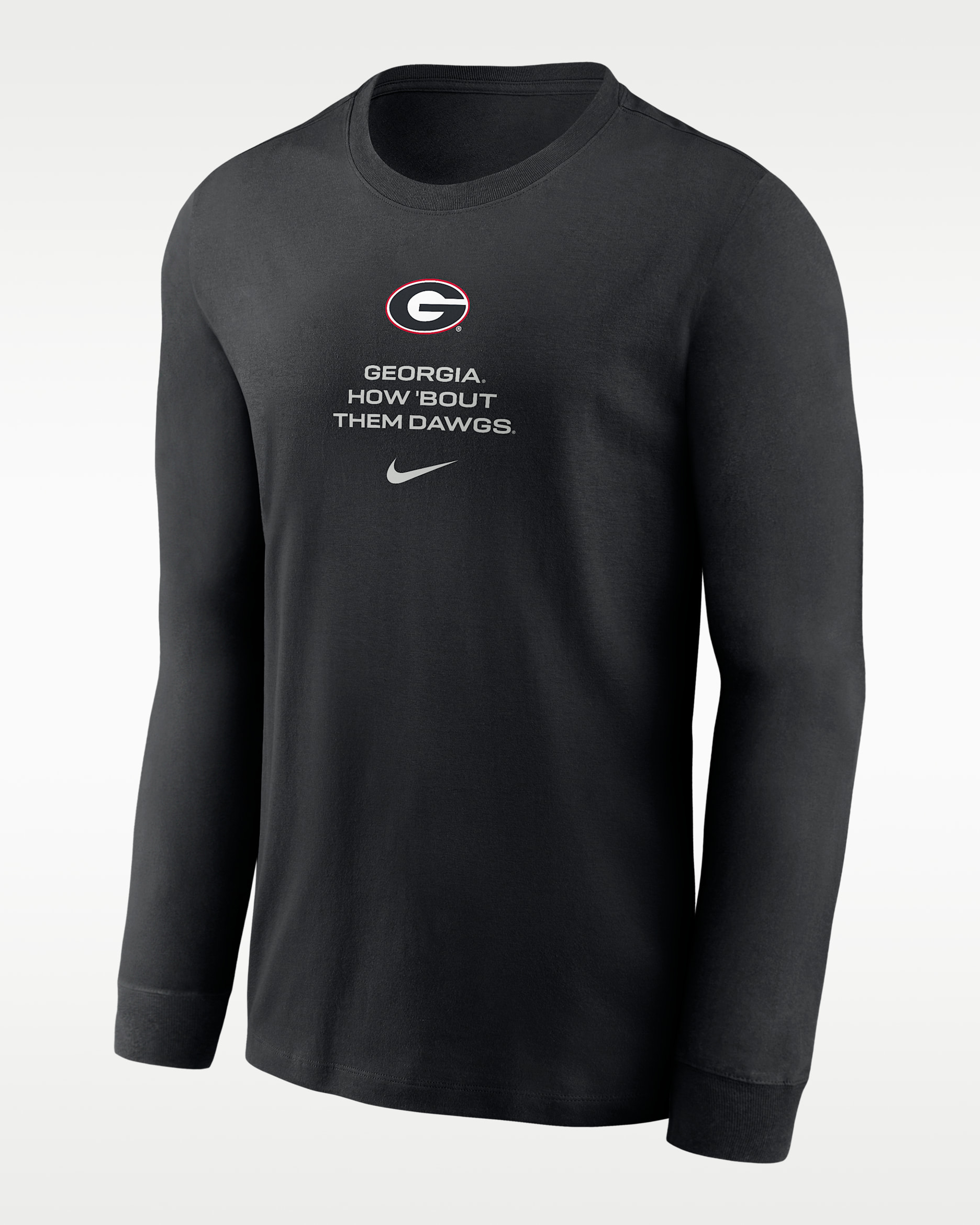 Georgia Sideline Men's Nike Dri-FIT College Long-Sleeve T-Shirt - Black