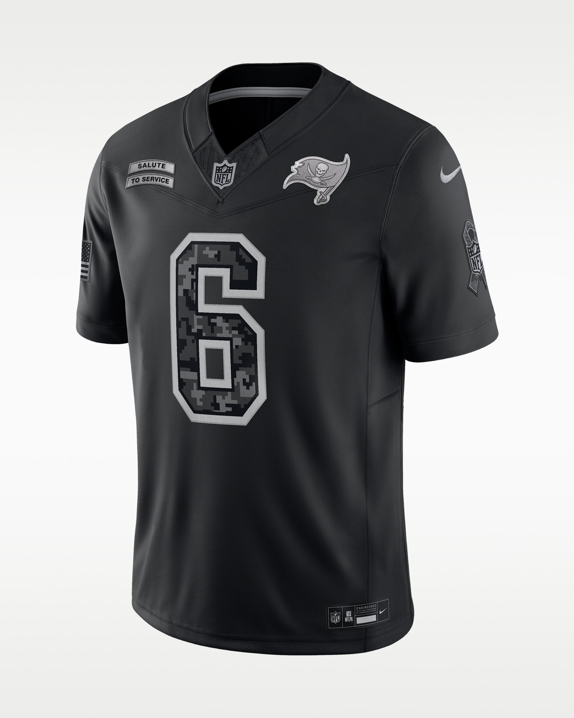 Baker Mayfield Tampa Bay Buccaneers Salute to Service Men's Nike Dri-FIT NFL Limited Jersey - Black