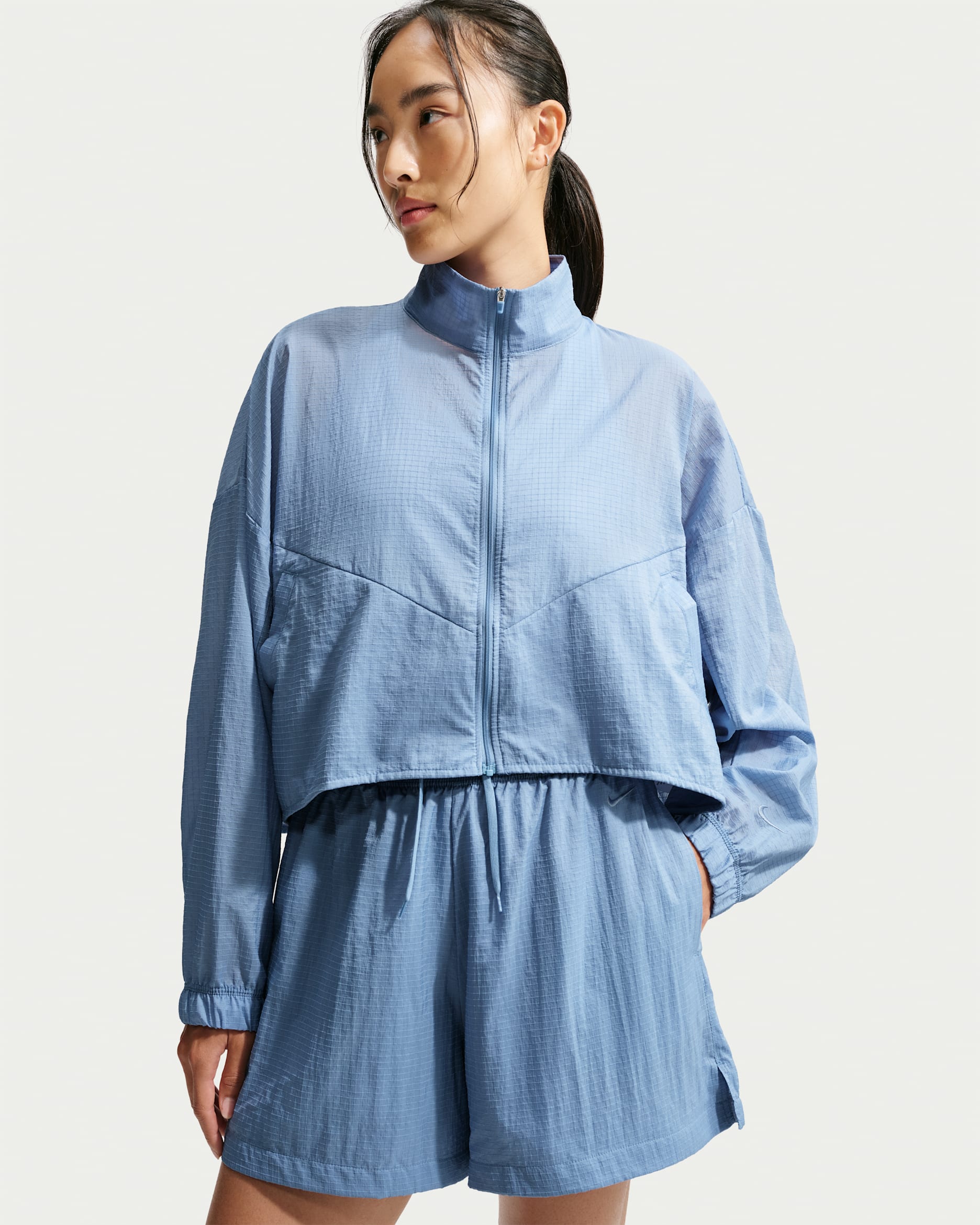Nike Sportswear Women's Oversized Lightweight Ripstop Jacket - Work Blue/Work Blue