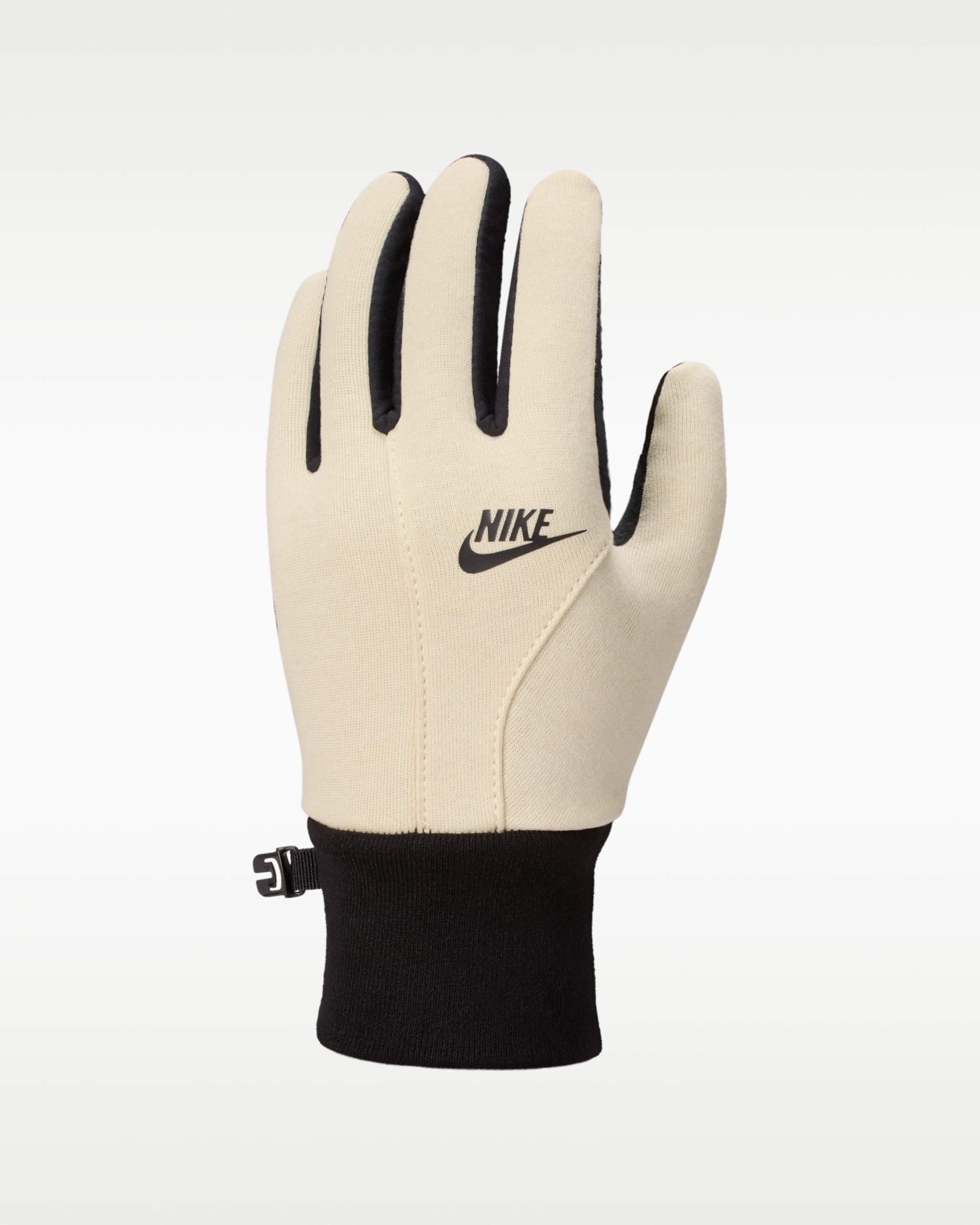 Guantes para hombre Nike Therma-FIT Tech Fleece - Caqui claro/Negro/Negro