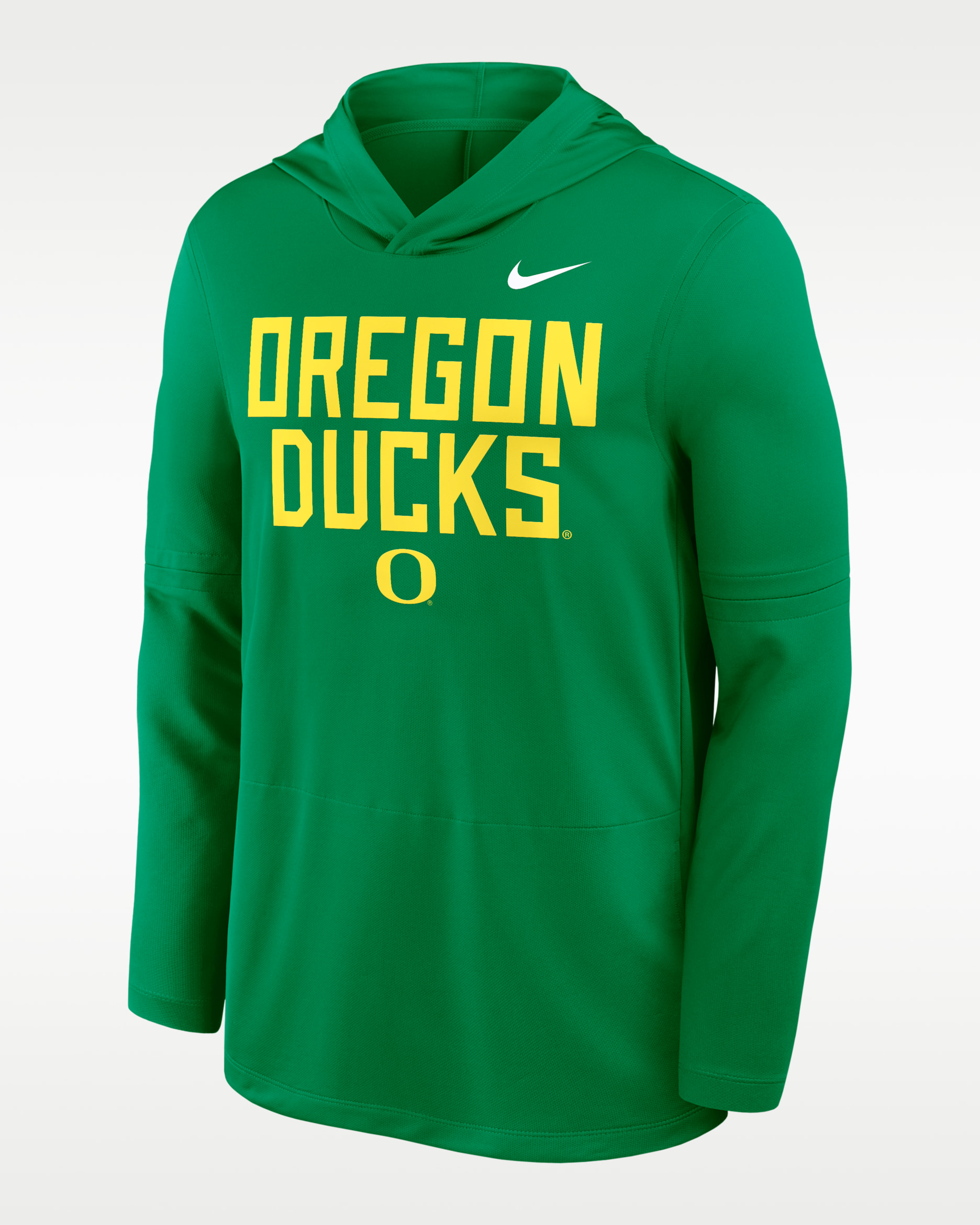 Oregon Sideline Men's Nike Dri-FIT College Long-Sleeve Hooded Top - Apple Green
