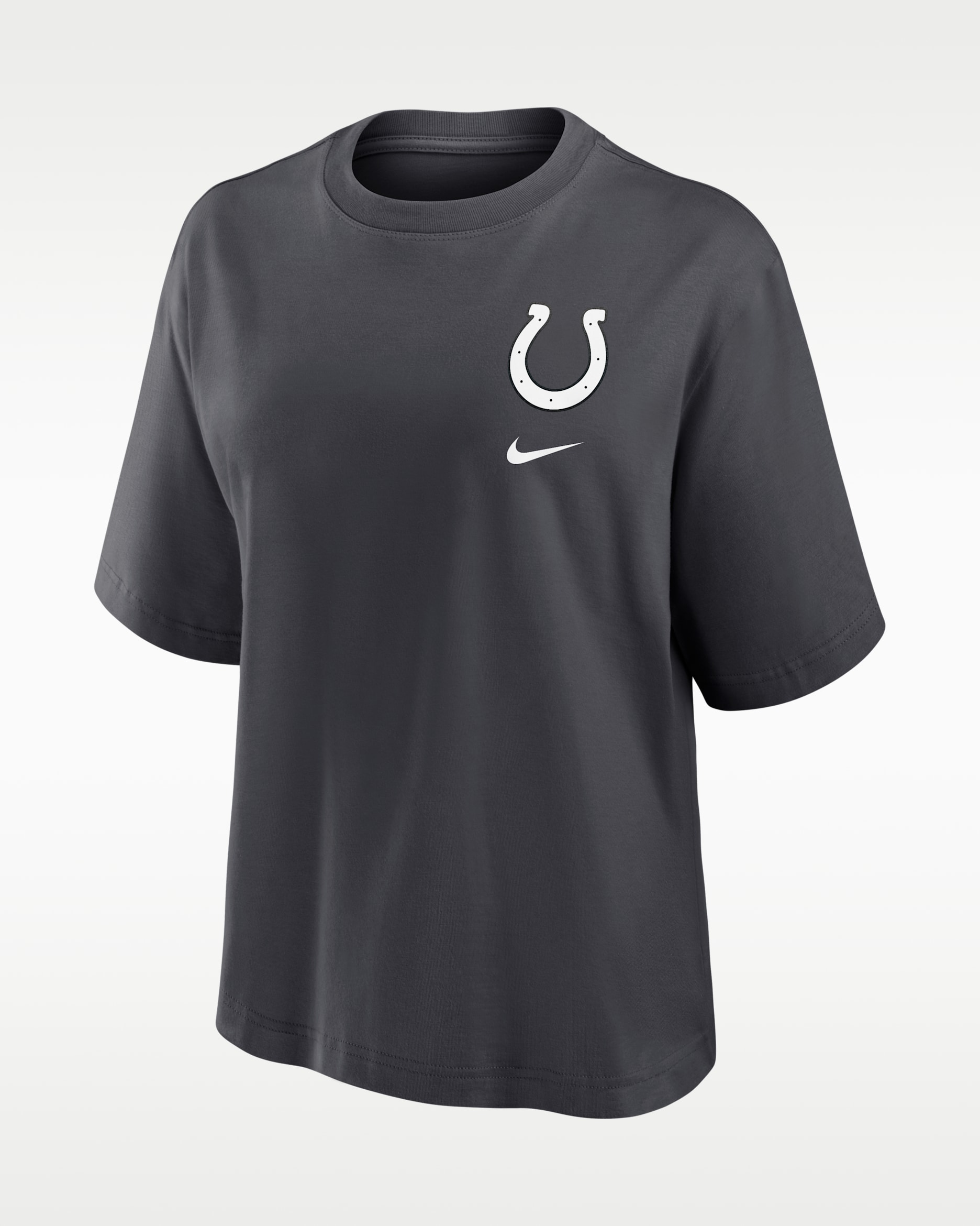 Indianapolis Colts Rivalries Collection Boxy Women's Nike NFL T-Shirt - Anthracite