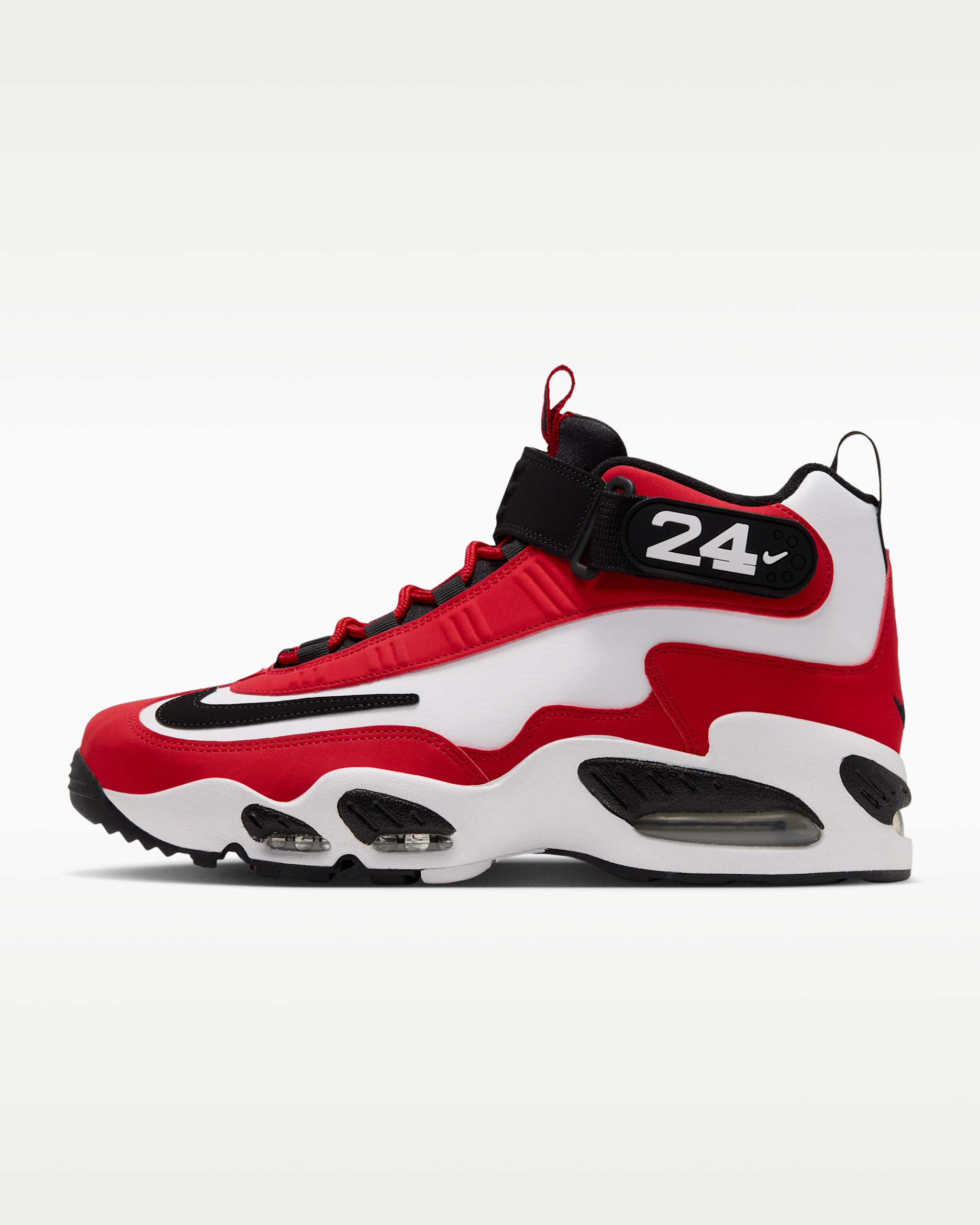 Tenis para hombre Nike Air Griffey Max 1 - Blanco/Negro/Rojo universitario