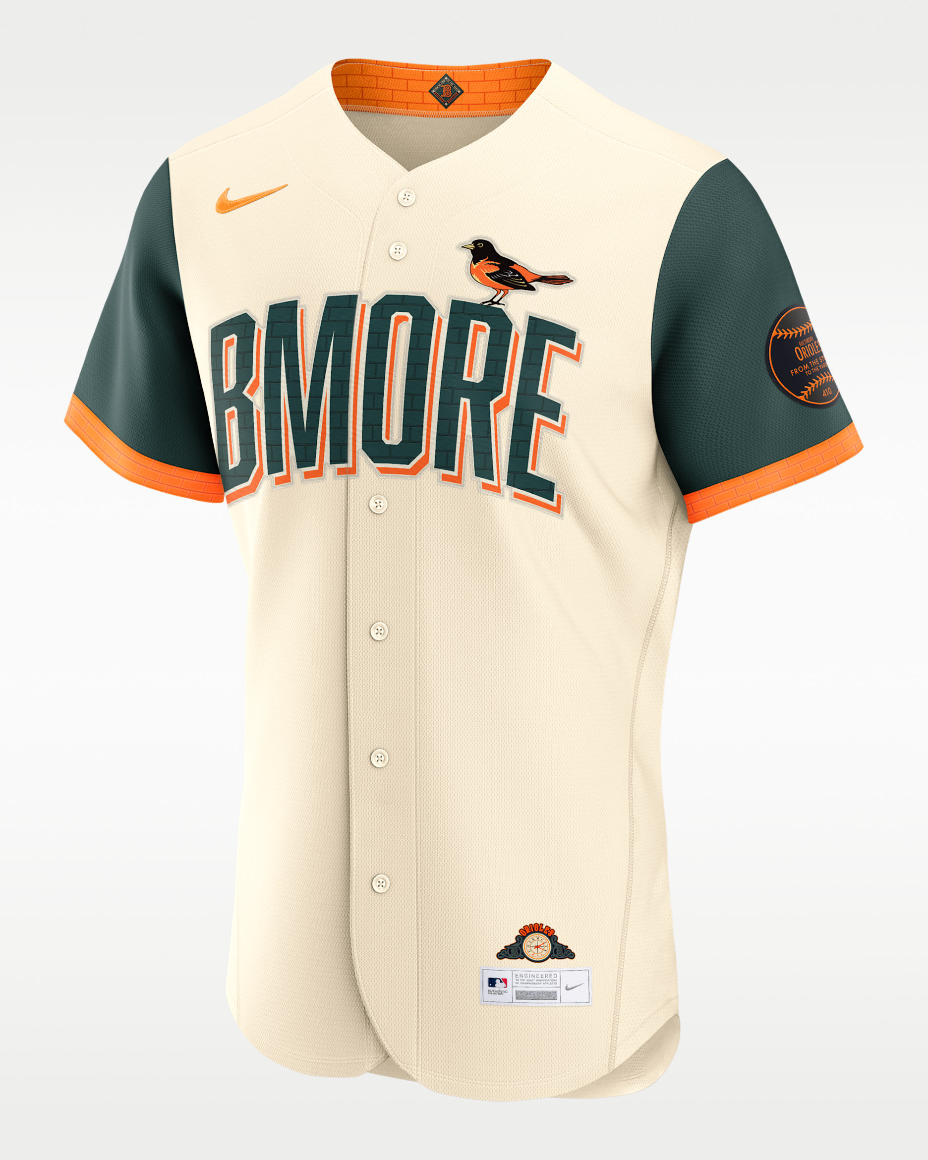 Baltimore Orioles City Connect Men's Nike MLB Authentic Jersey - Natural