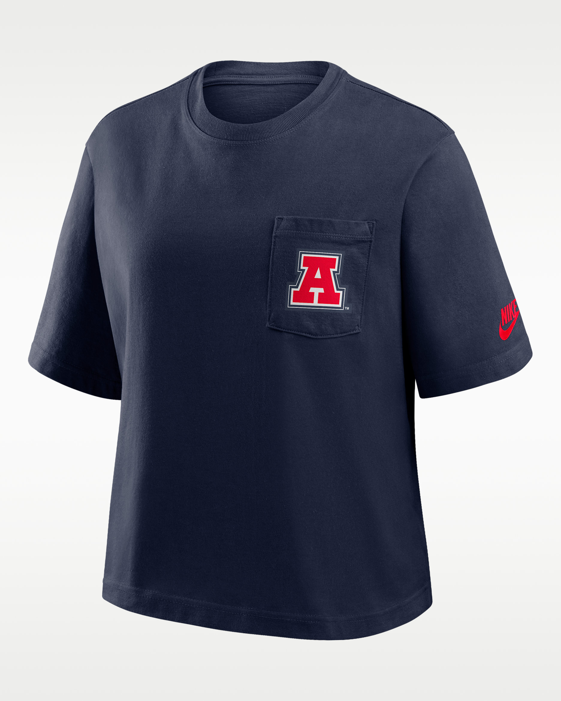 Arizona Legacy Pocket Boxy Women's Nike College T-Shirt - Navy