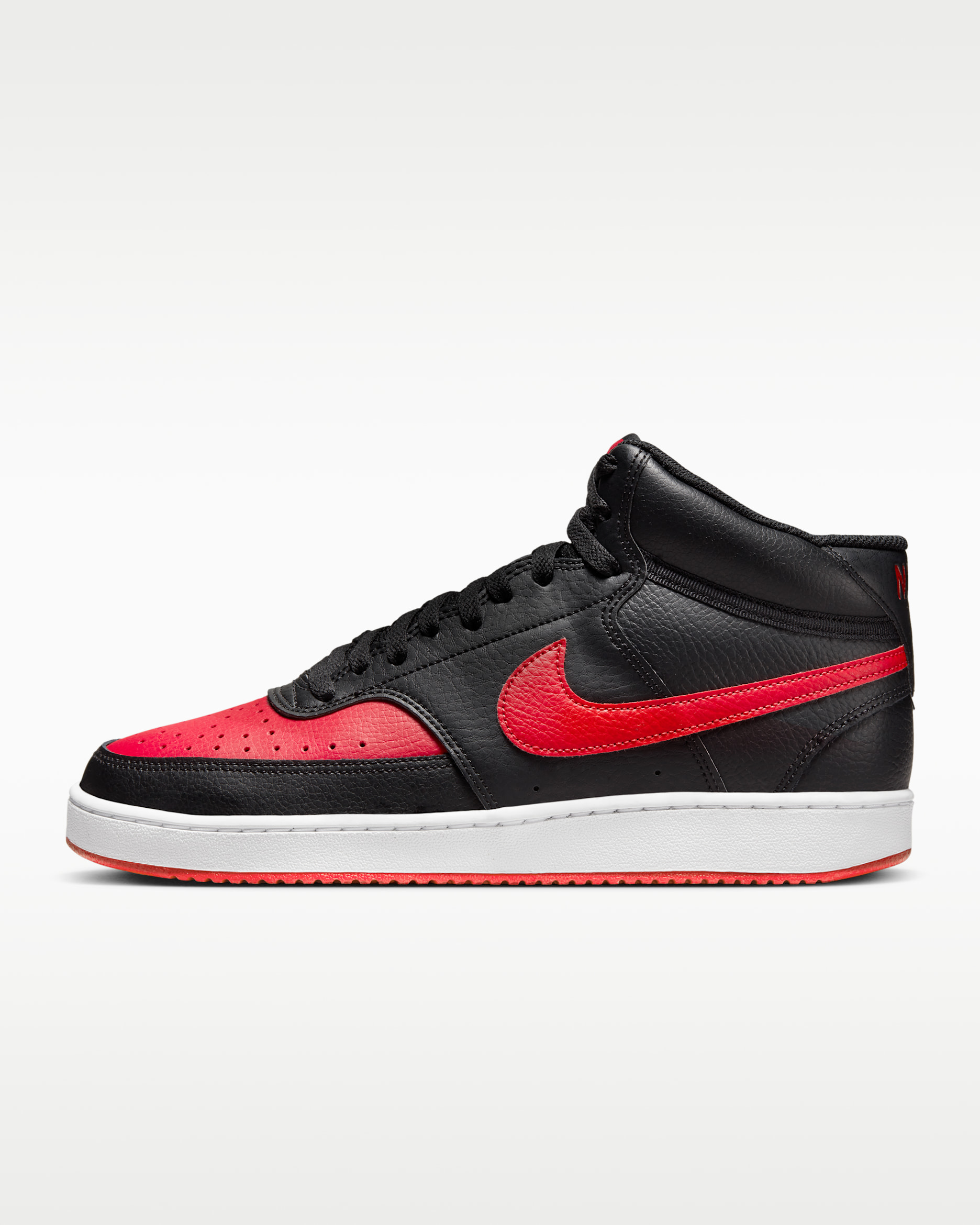 Calzado para hombre Nike Court Vision Mid - Negro/Blanco/Rojo universitario