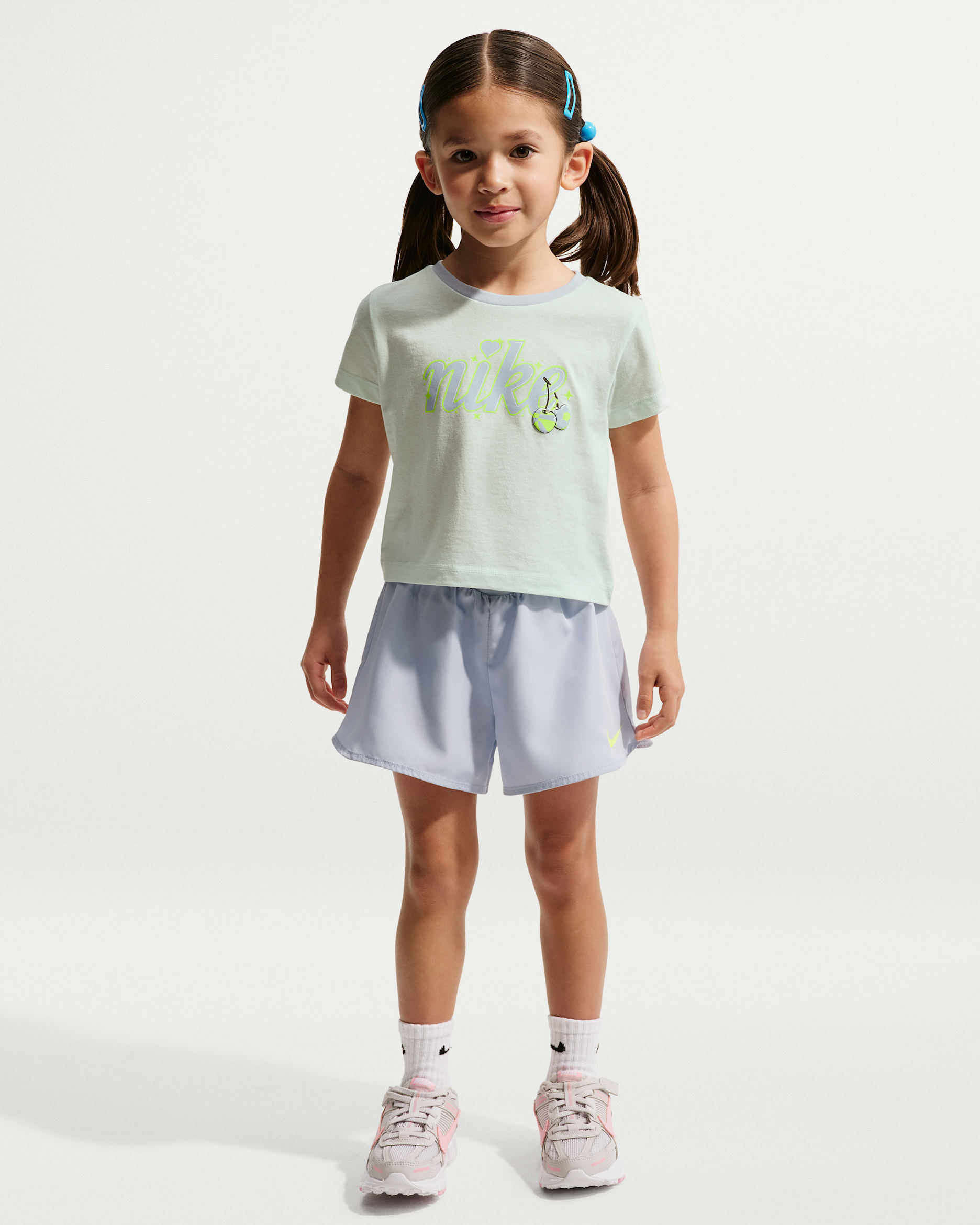 Nike Toddler Dri-FIT T-Shirt and Crossover Shorts Set - Ghost