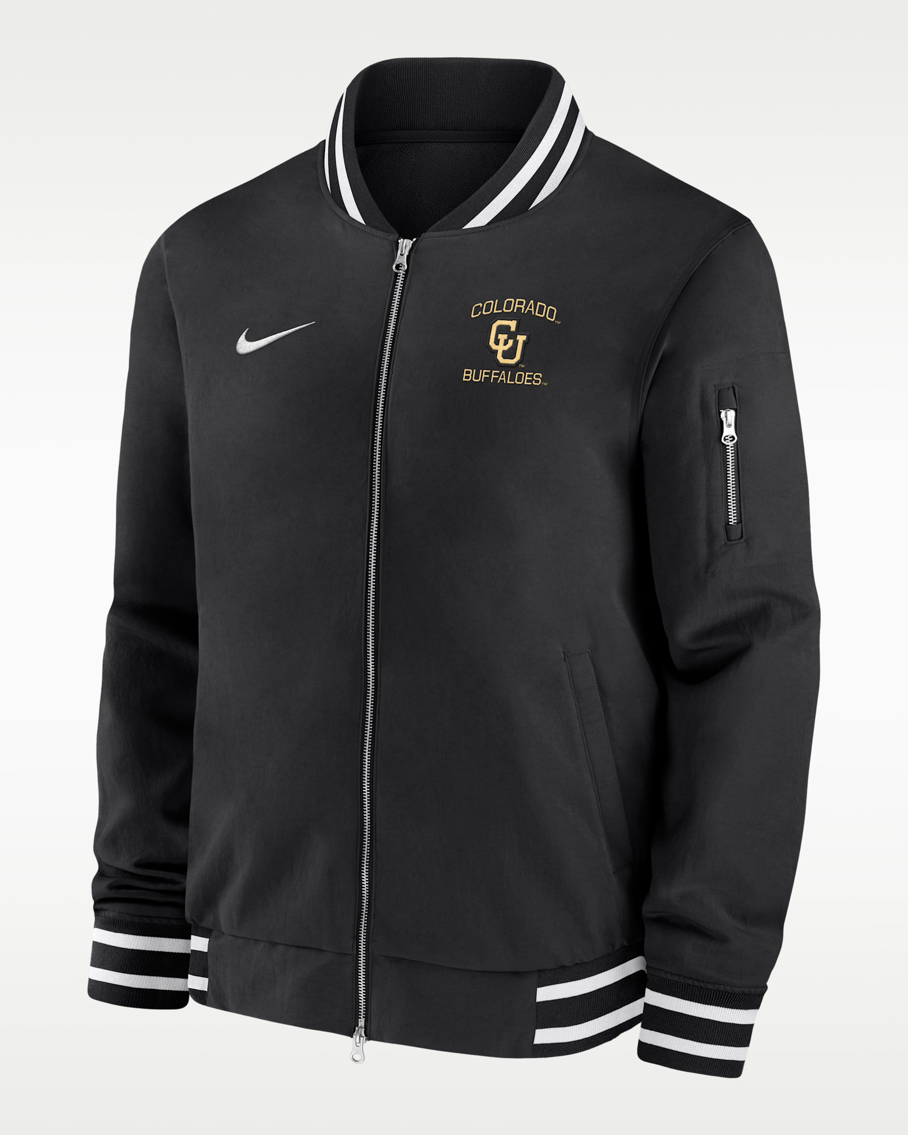 Colorado Buffaloes Men's Nike College Bomber Jacket - Black