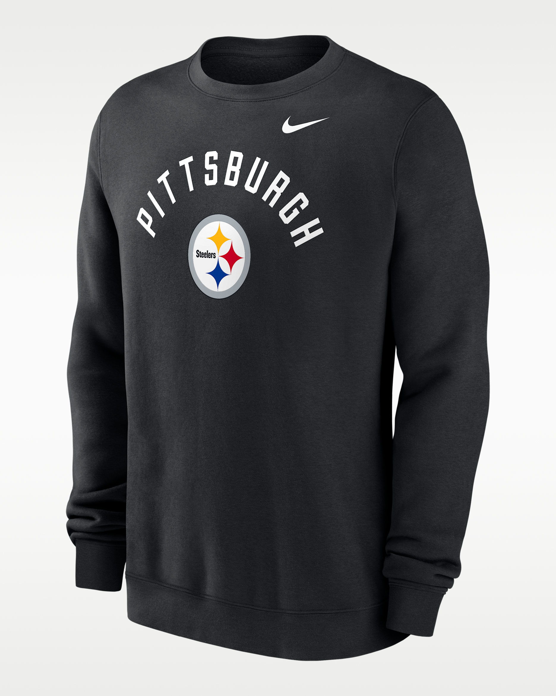Pittsburgh Steelers Club Men's Nike NFL Pullover Crew - Black
