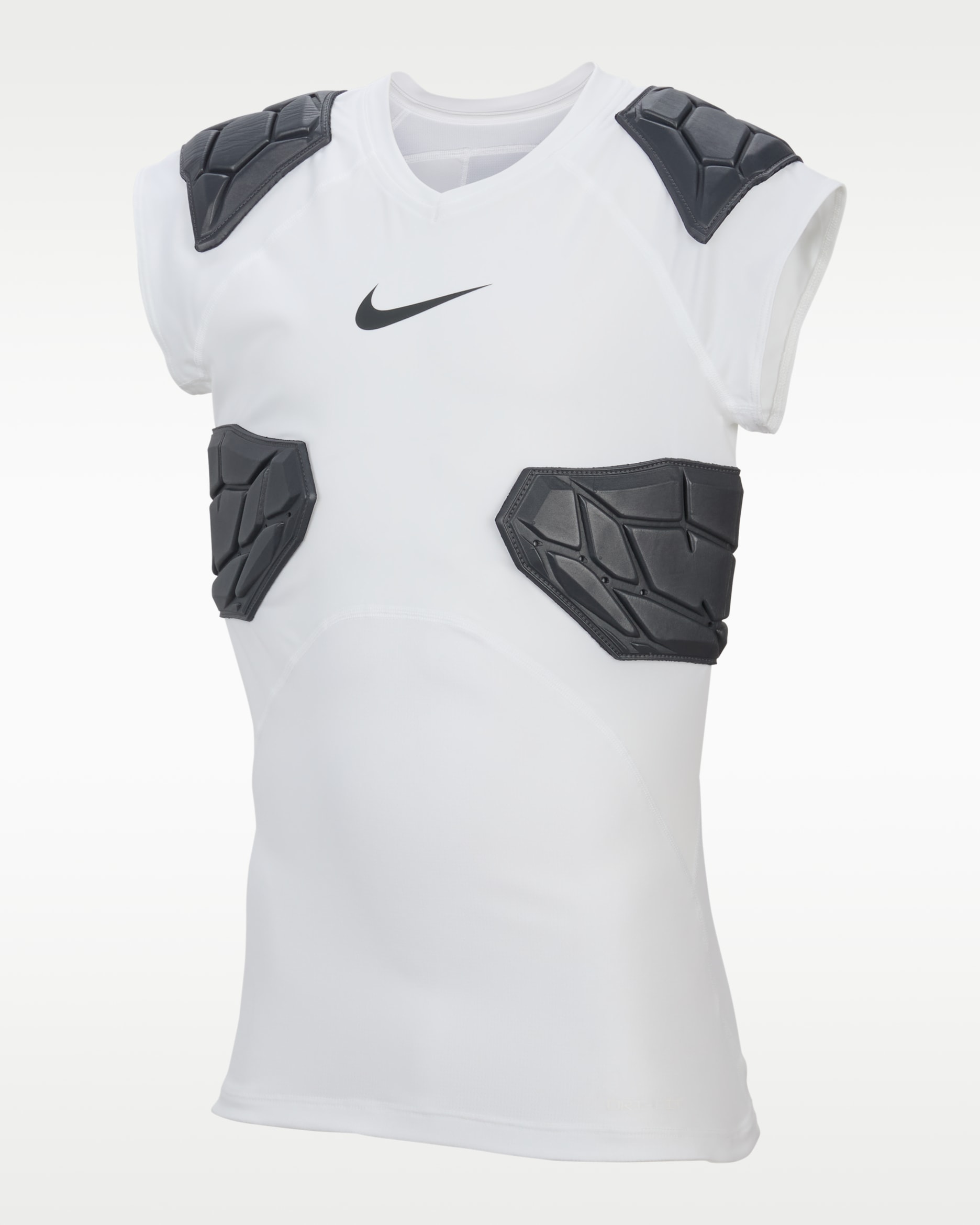 Nike Pro Big Kids' (Boys') HyperStrong Football Top - White