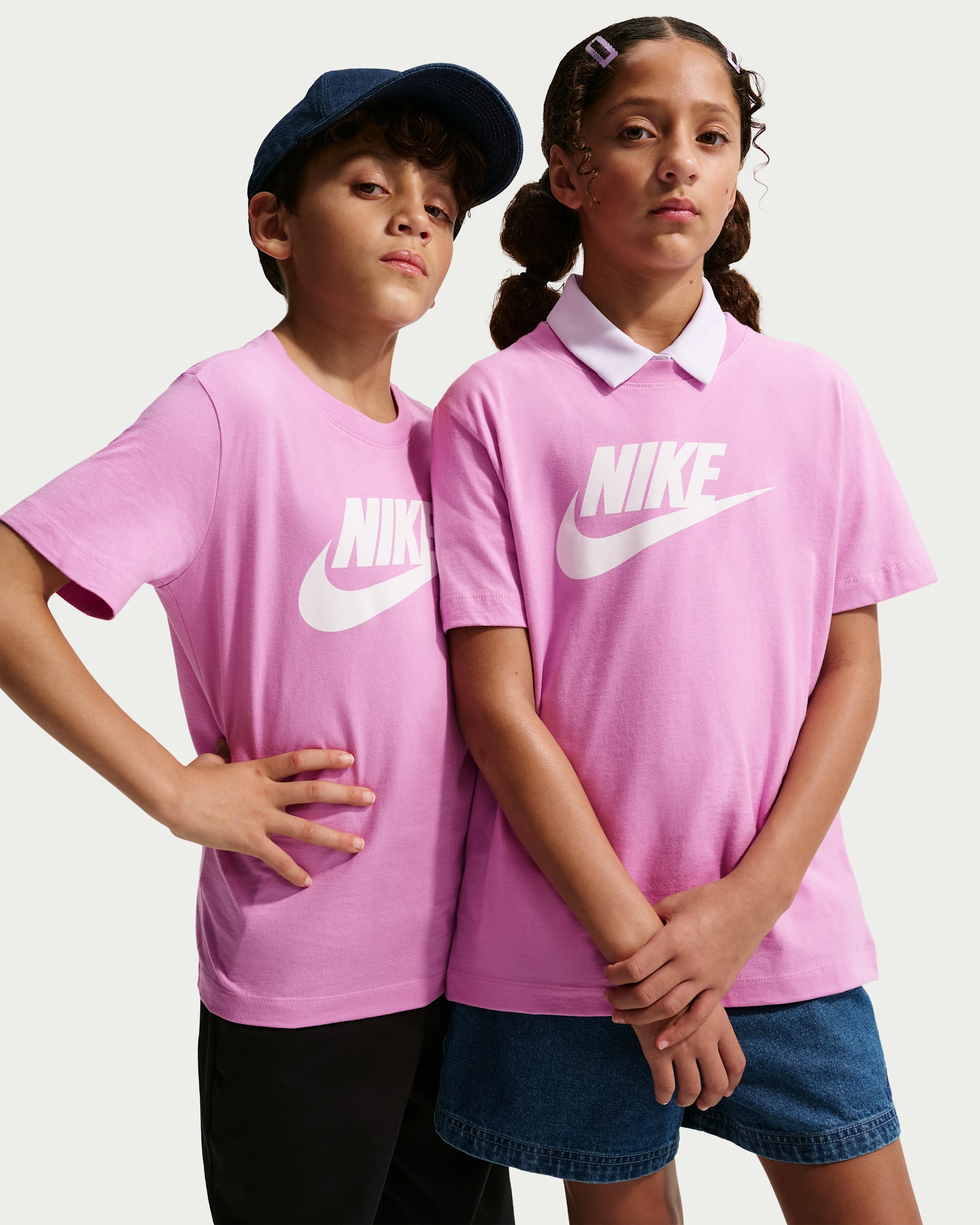 Nike Sportswear Big Kids' T-Shirt - Light Magenta