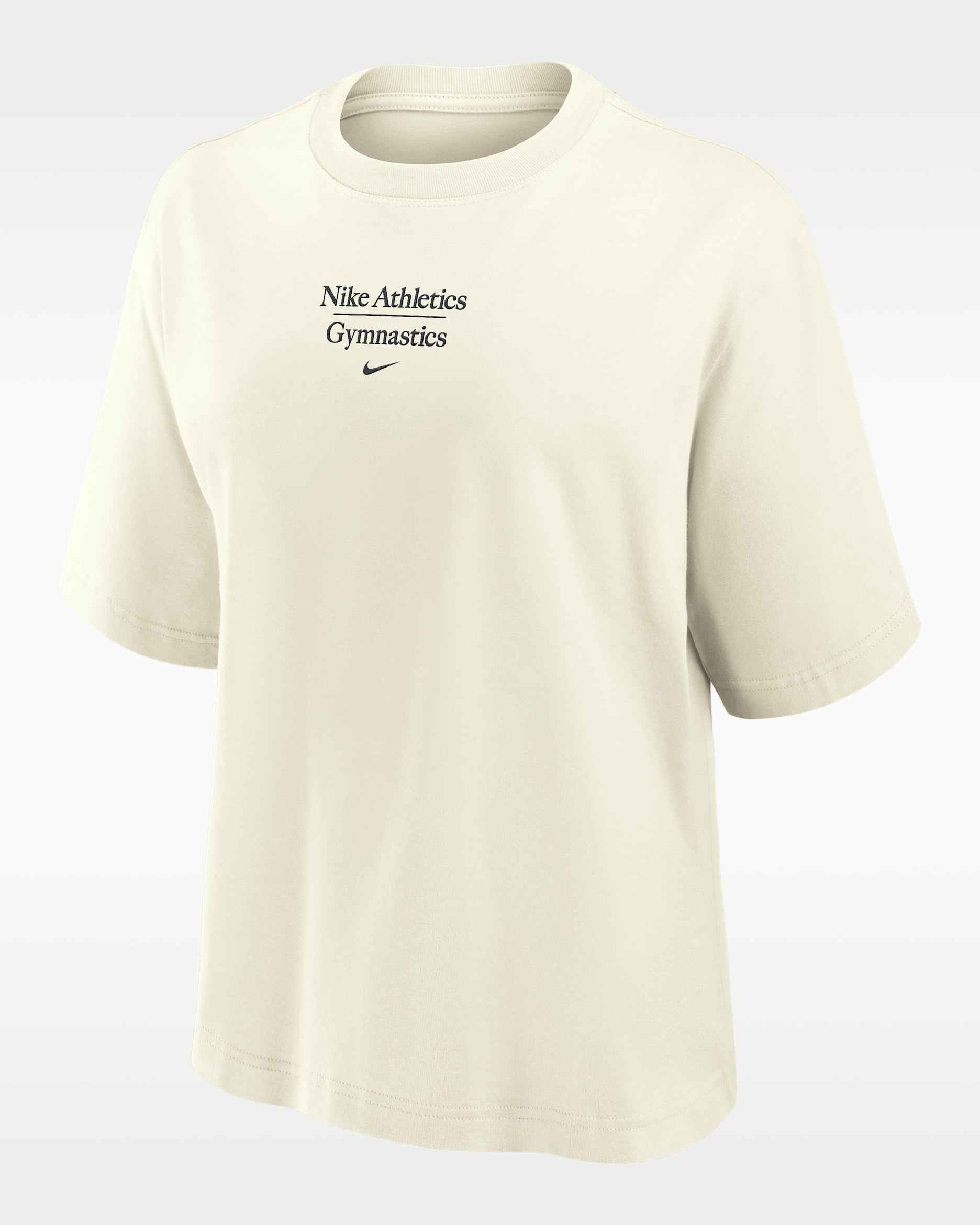 Nike Women's Gymnastics Short-Sleeve Boxy T-Shirt - Sail