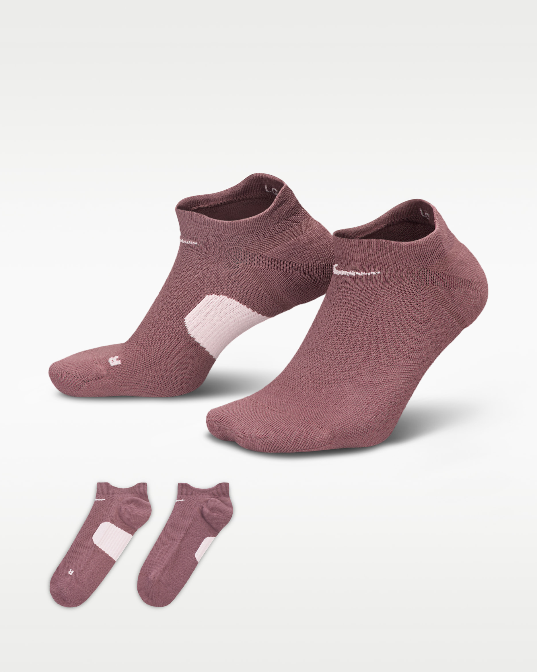 Chaussettes invisibles Nike Running Midweight (1 paire) - Tattoo/Particle Rose/Particle Rose