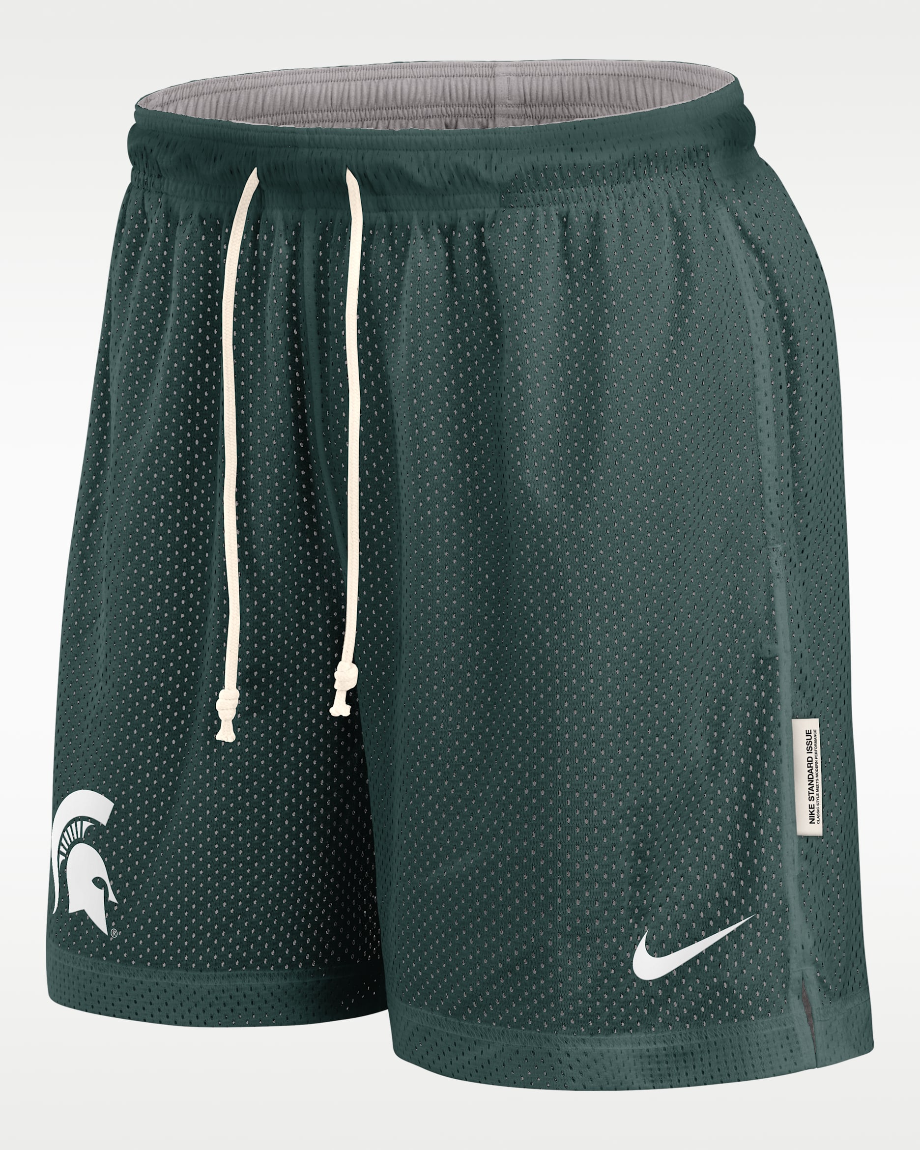 Shorts universitarios Nike Dri-FIT para hombre Michigan State Reversible - Verde