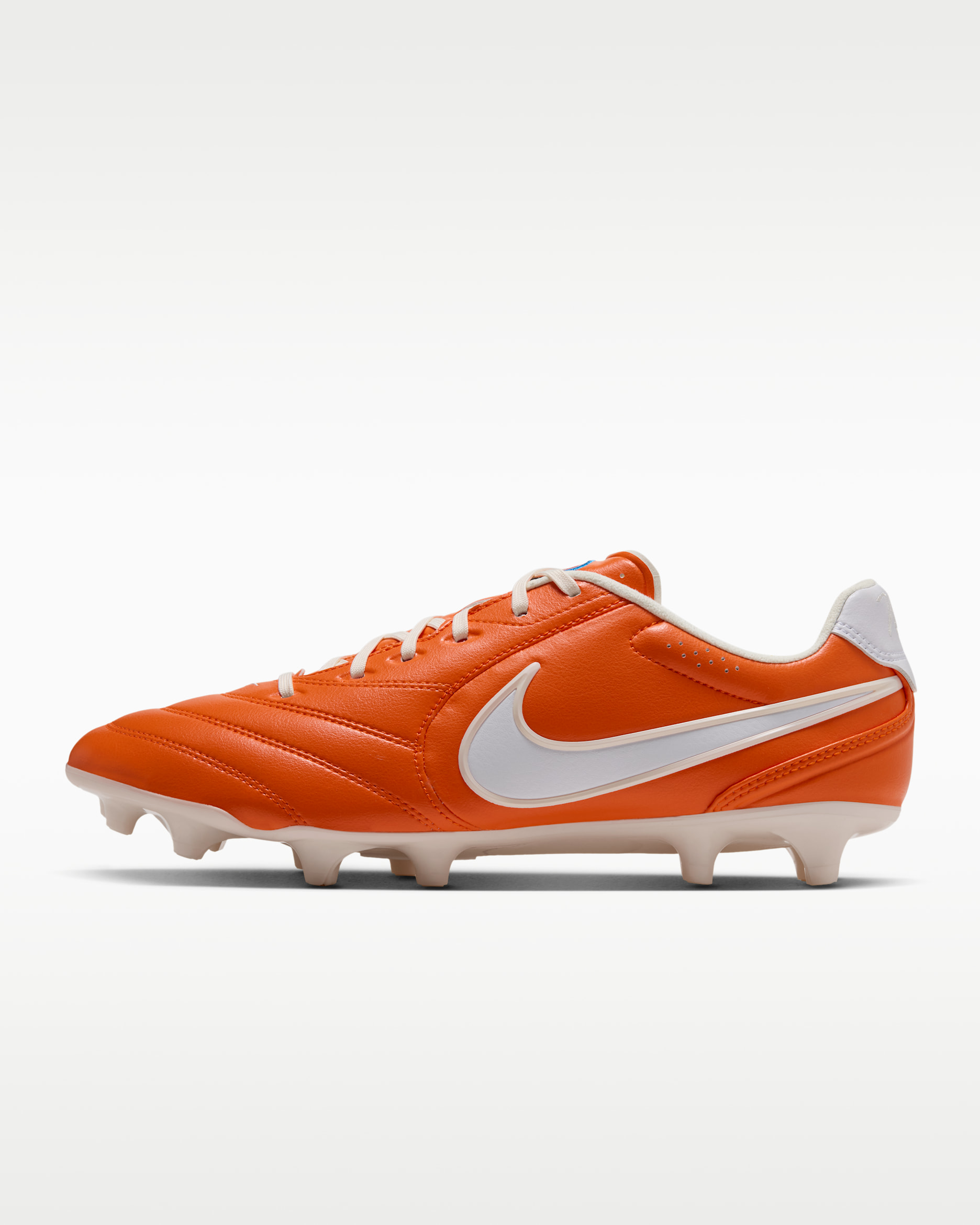 Nike Tiempo Ligera Pro Firm-Ground Low-Top Football Boots - Safety Orange/White