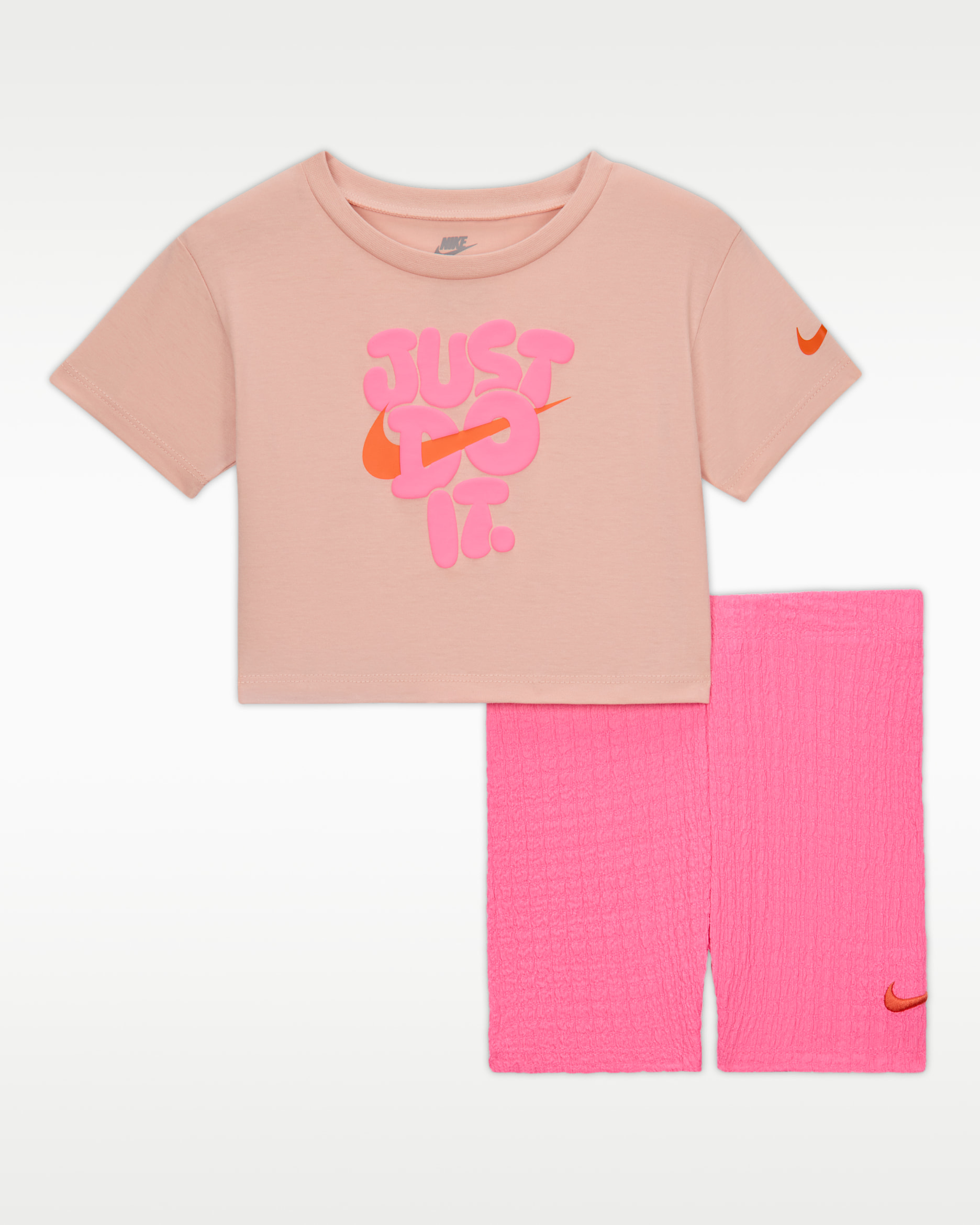 Nike Bold Play Baby 2-Piece Bike Shorts Set - Pink Glow