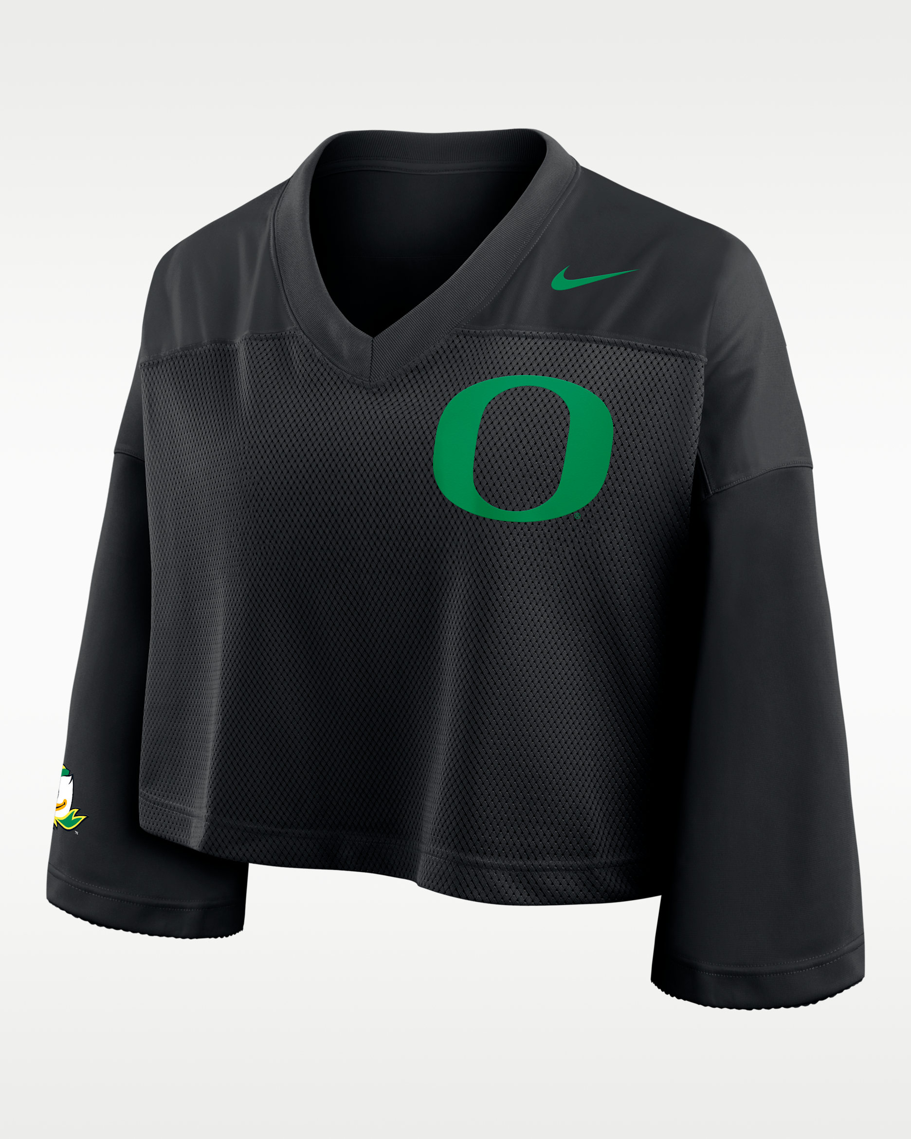 Oregon Jersey Women's Nike Dri-FIT College Cropped Top - Black