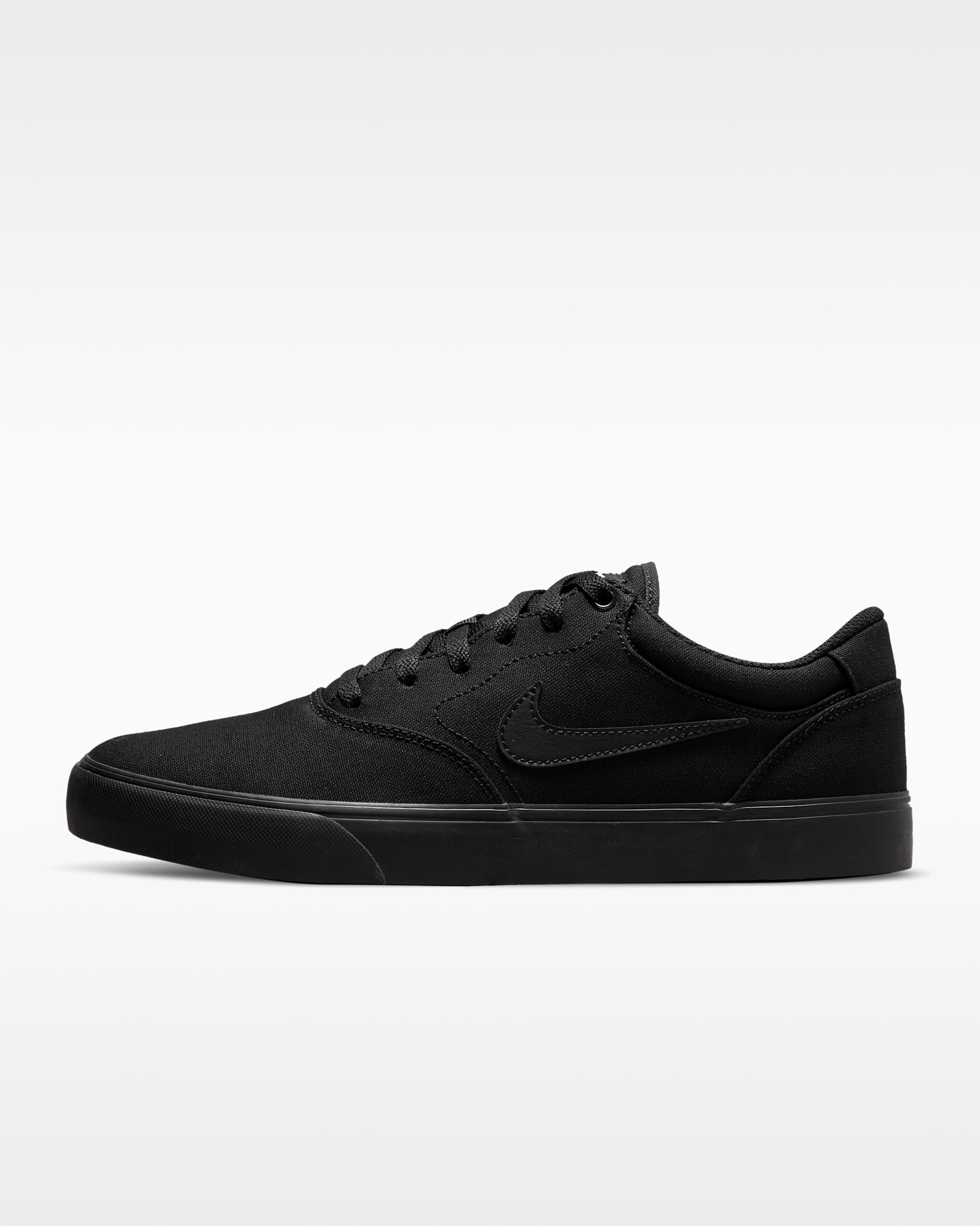 Nike SB Chron 2 Canvas Skate Shoe - Black/Black/Black