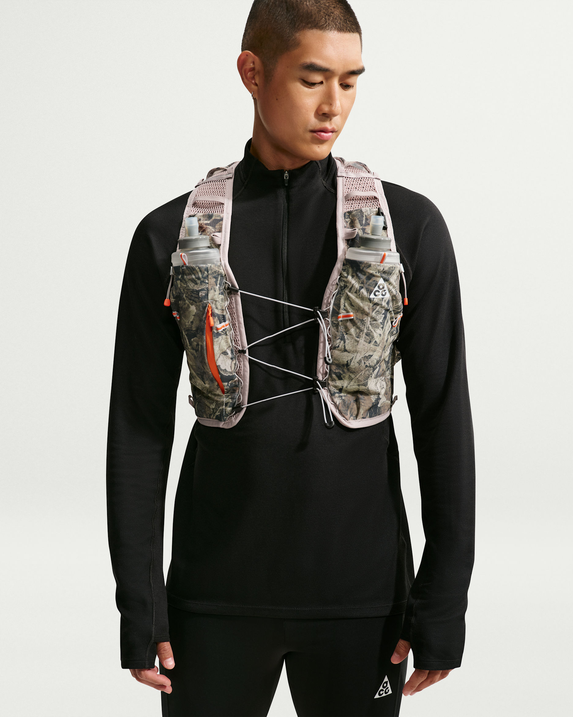 Nike ACG GOAT Running Pack Vest (5L) - Neutral Olive/Safety Orange/Summit White