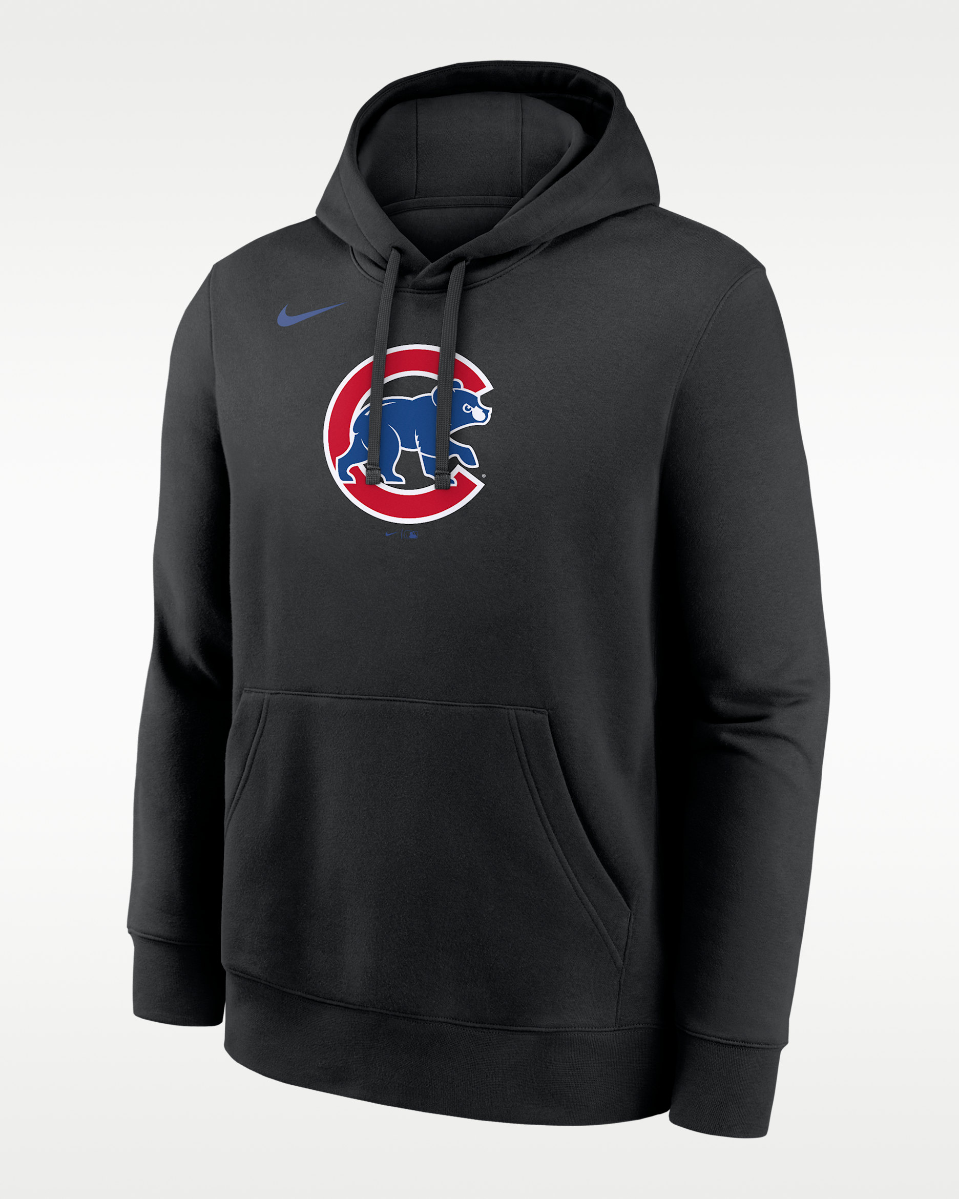 Sudadera con gorro sin cierre Nike de la MLB para hombre Chicago Cubs Club - Negro