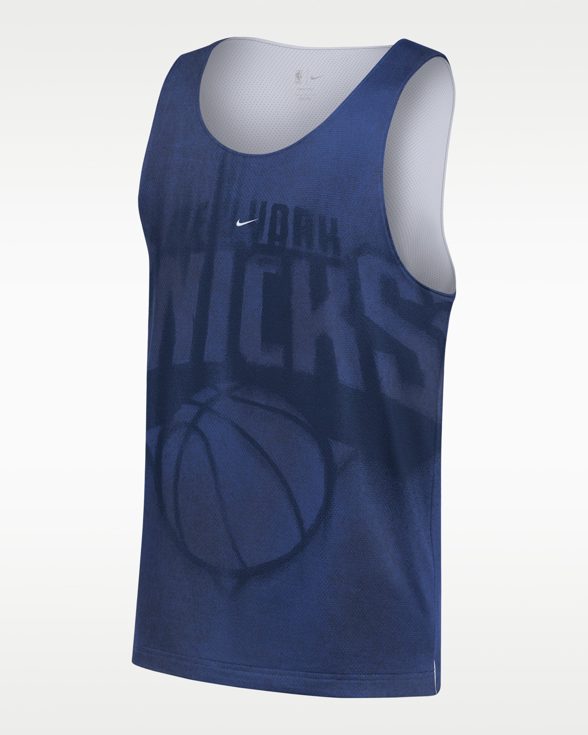 New York Knicks Standard Issue Men's Basketball Jersey - Rush Blue/White