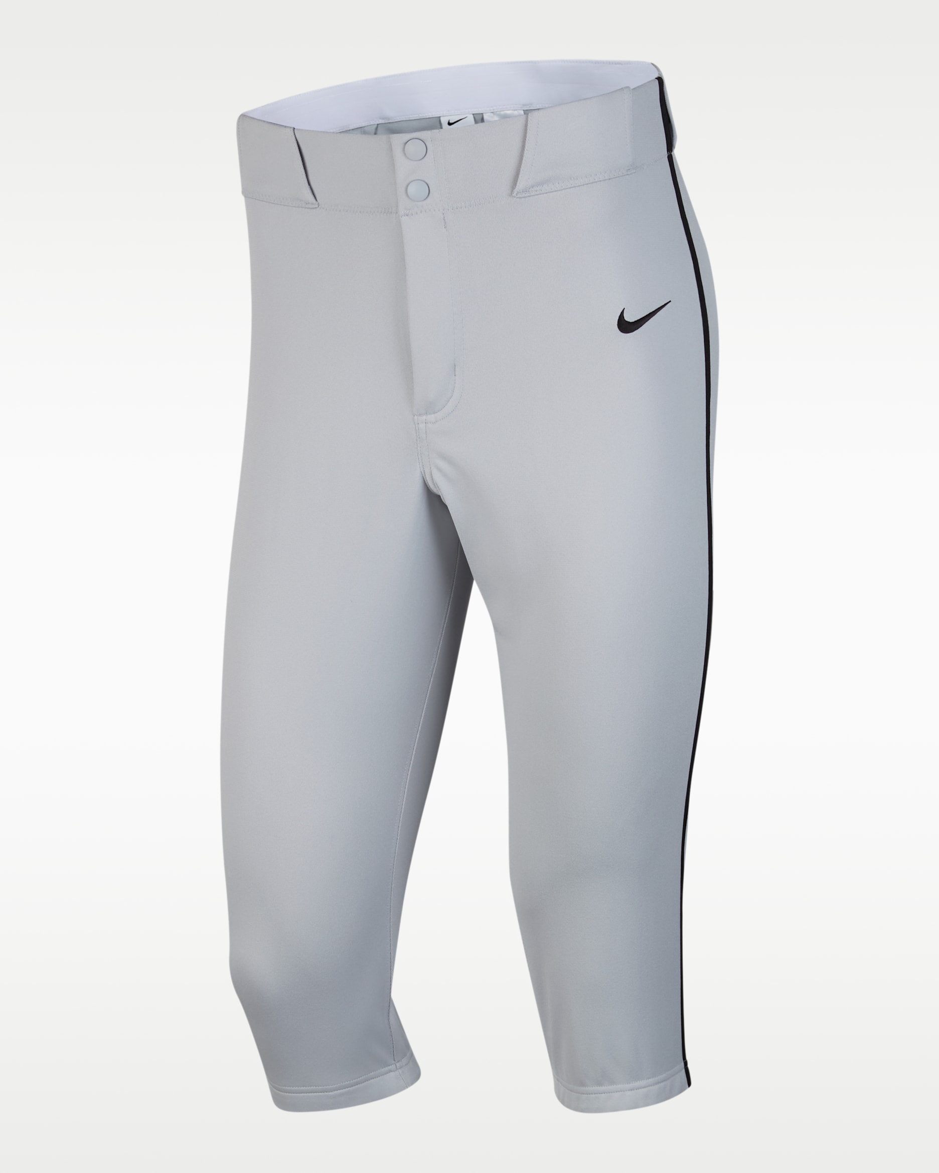 Nike Vapor Select 2 Men's High Piped Baseball Pants - Wolf Grey/Black/Black