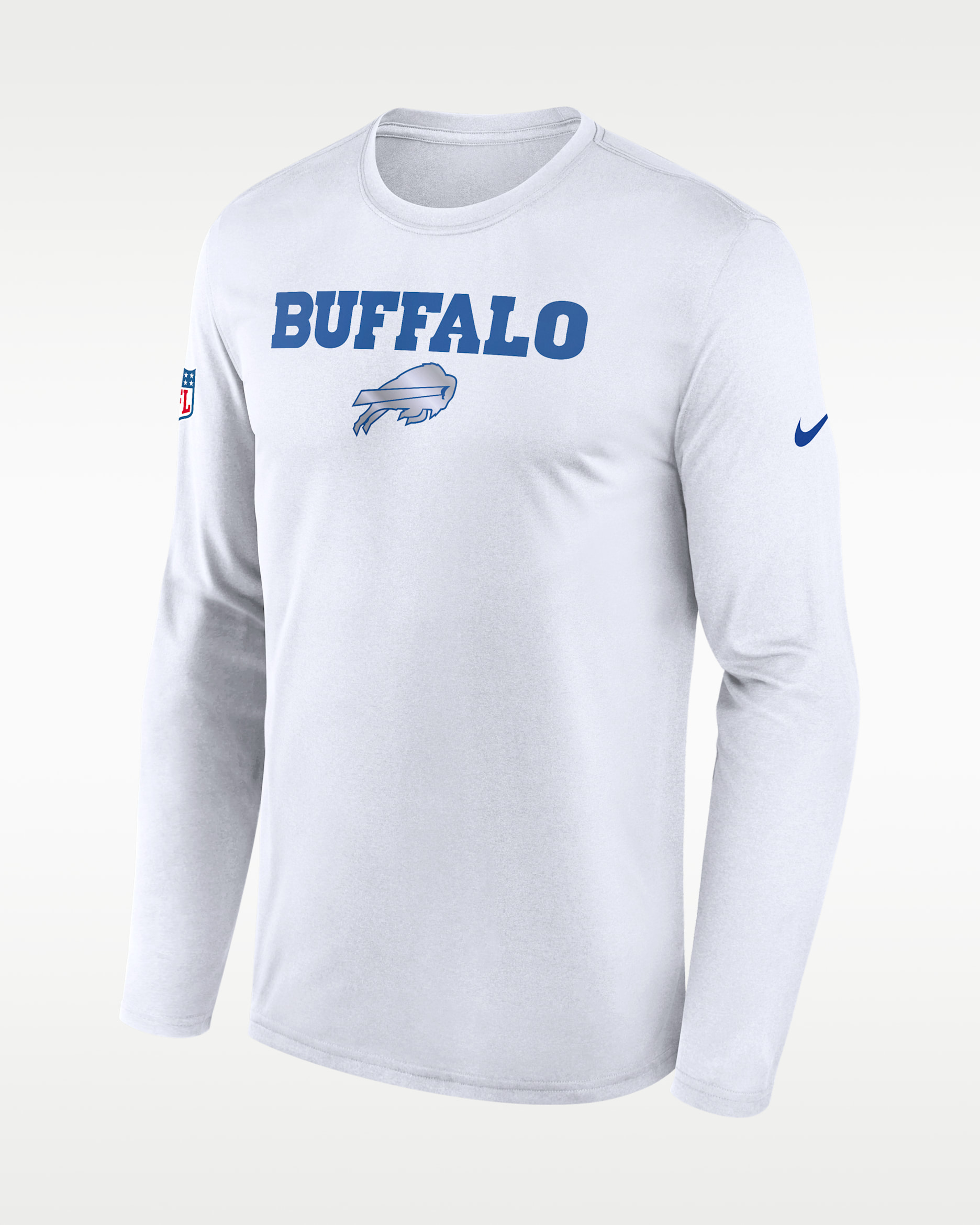 Buffalo Bills Rivalries Collection Sideline Legend Men's Nike Dri-FIT NFL Long-Sleeve T-Shirt - White