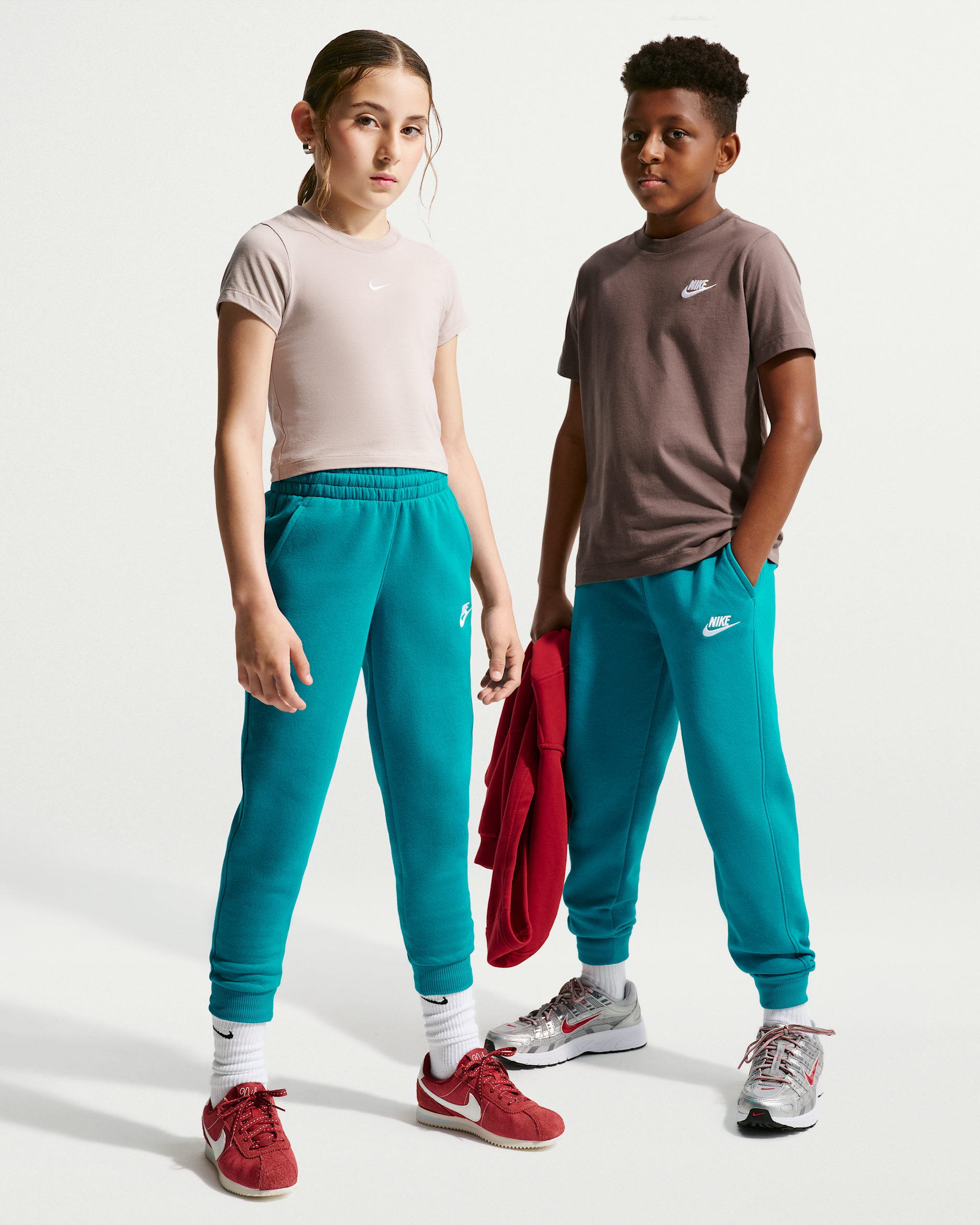 Nike Sportswear Club Fleece Big Kids' Joggers - Energy/White