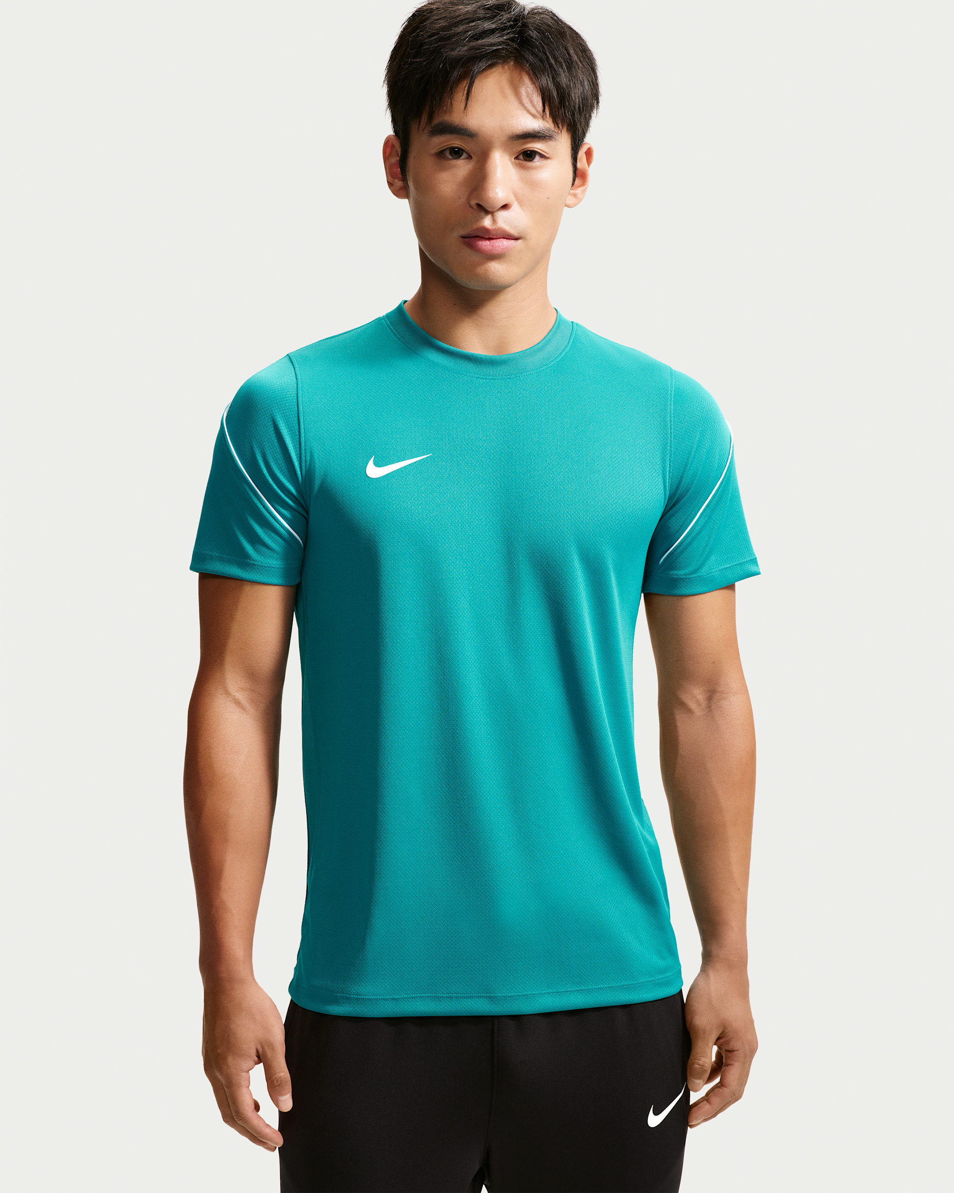 เสื้อฟุตบอลแขนสั้นผู้ชาย Dri-FIT Nike Strike - Energy/Wolf Grey/ขาว/ขาว