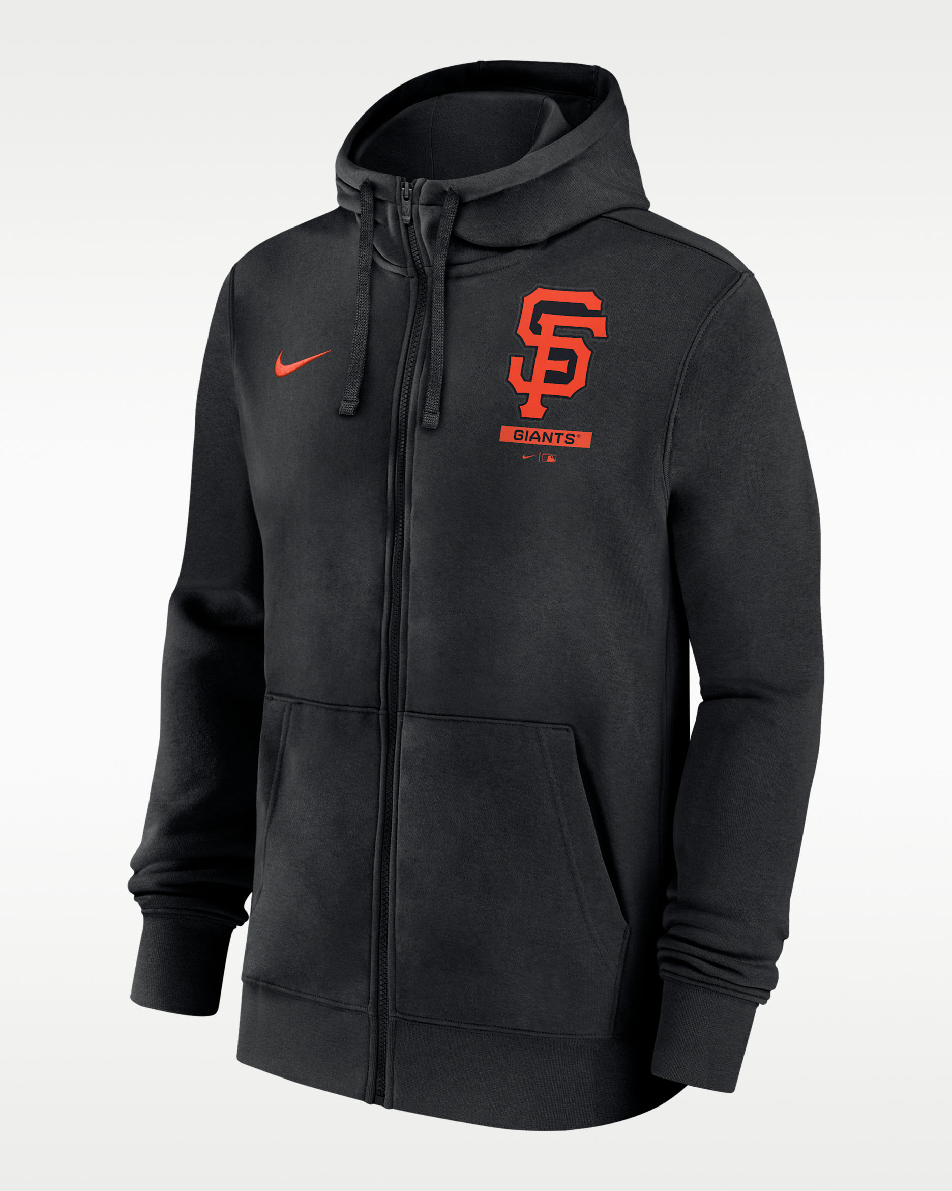 Sudadera con gorro de cierre completo Nike de la MLB para hombre San Francisco Giants Lockup - Negro