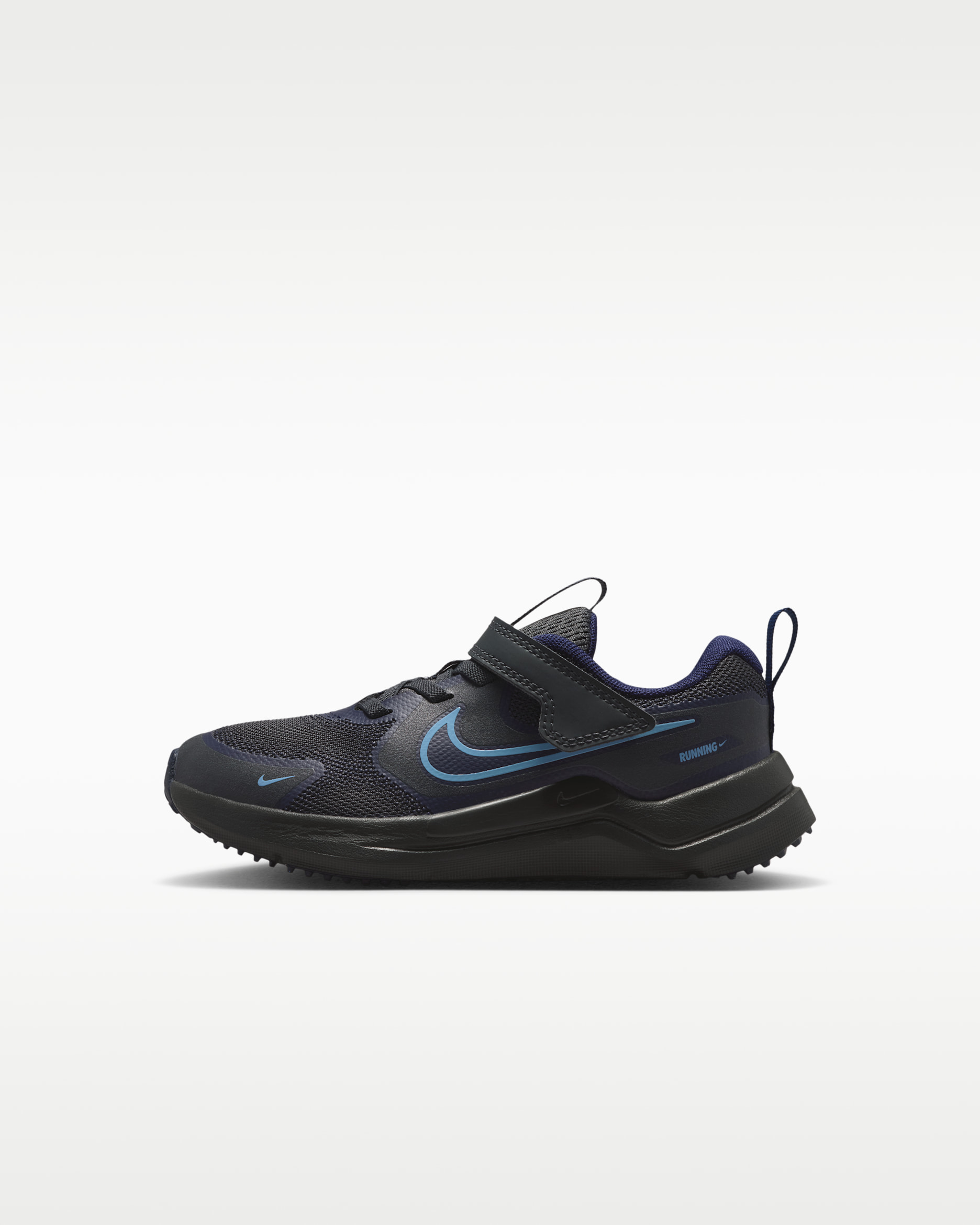 Nike Cosmic Runner Younger Kids' Shoes - Anthracite/Blackened Blue/Black/Work Blue
