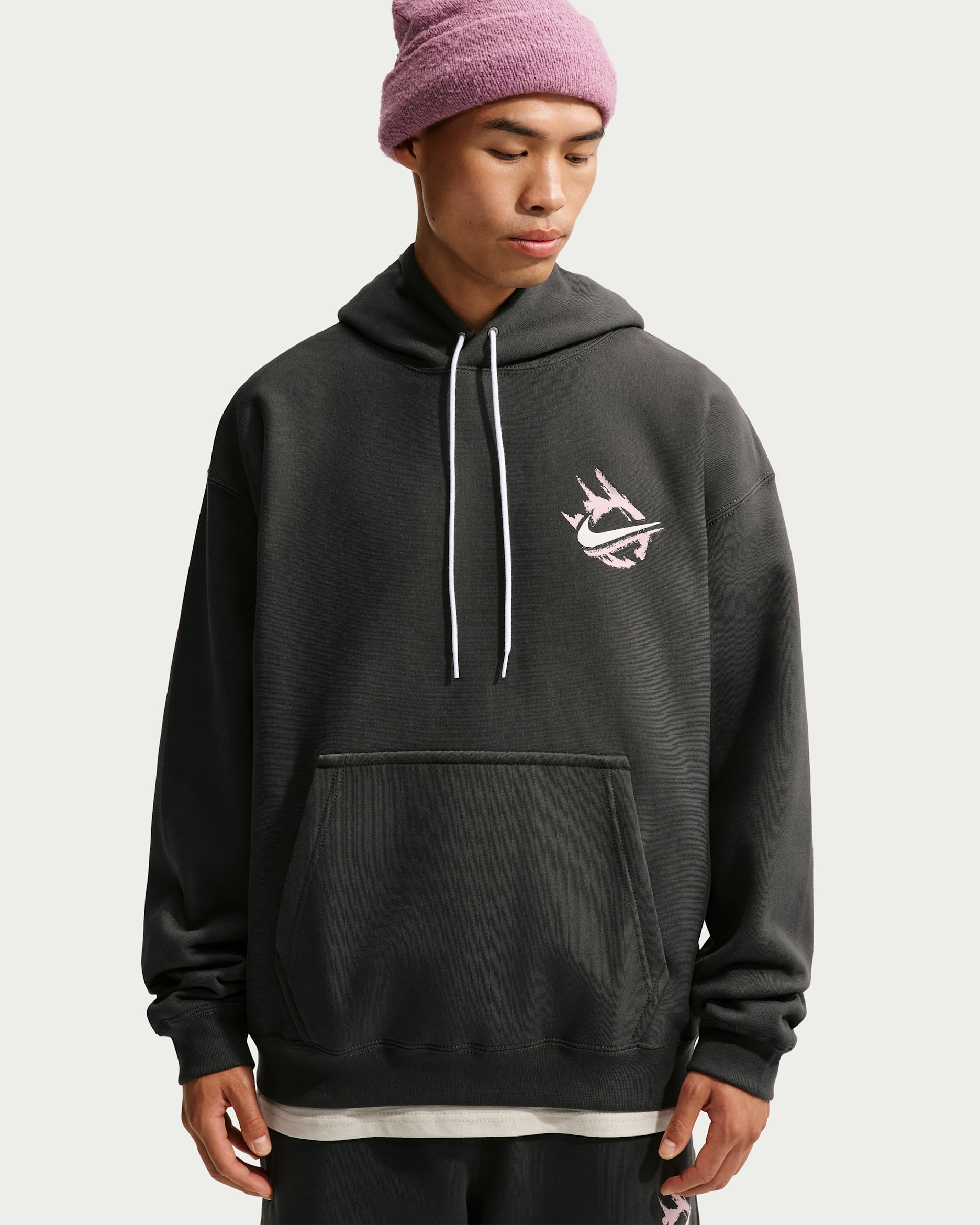 Nike Solo Swoosh Dessuadora amb caputxa Fleece - Home - Anthracite