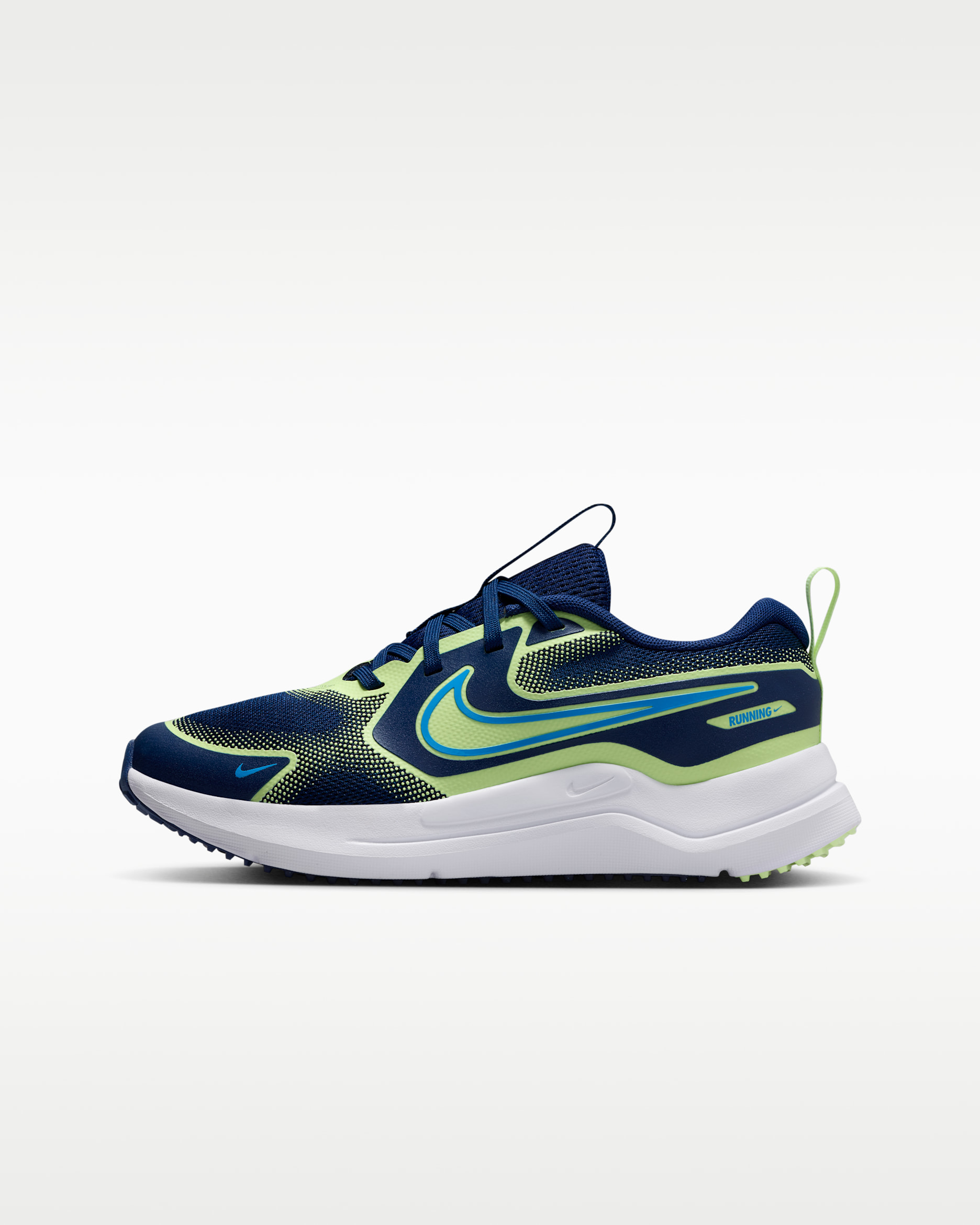 Nike Cosmic Runner Older Kids' Road Running Shoes - Blue Void/Barely Volt/University Blue