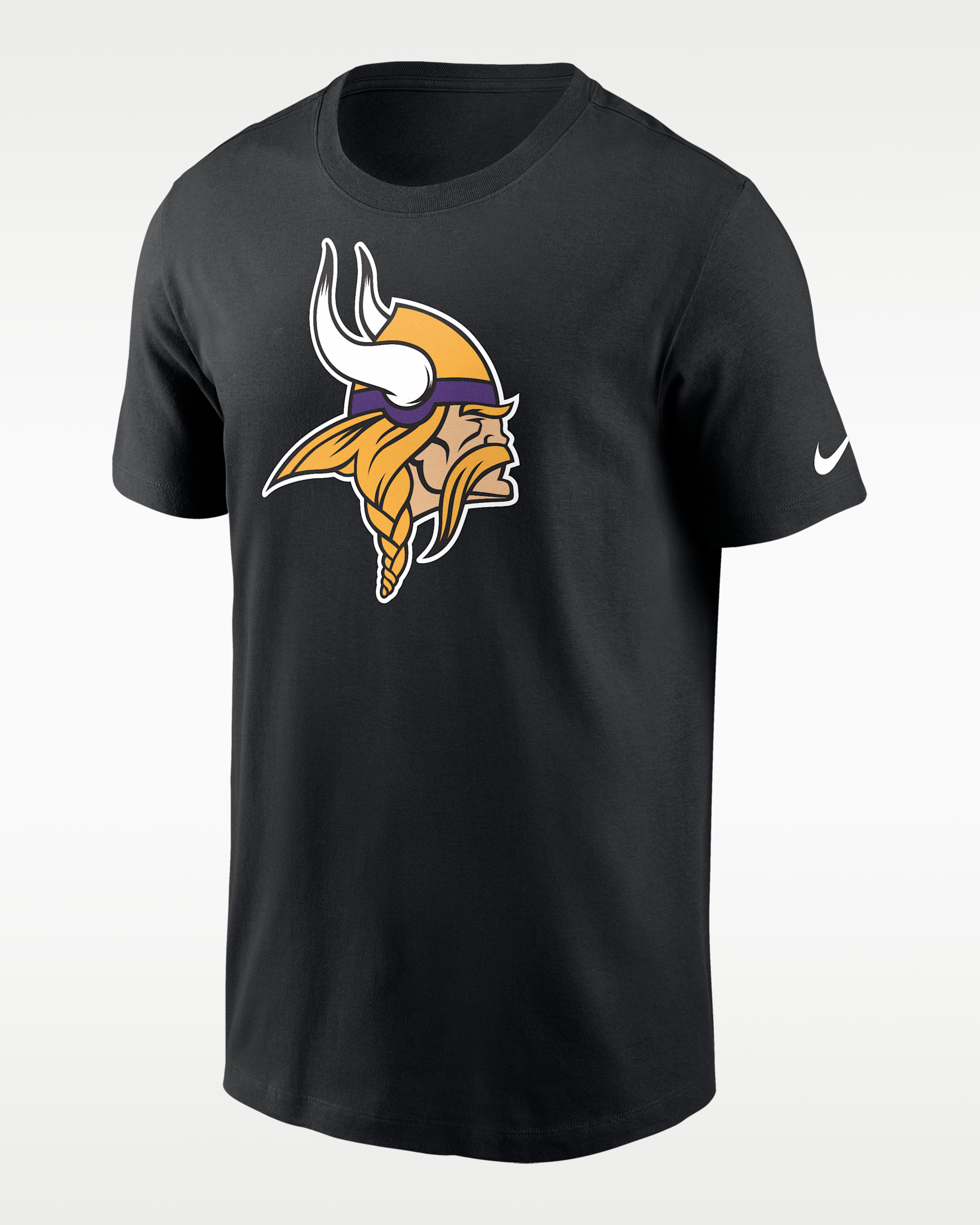 Playera para hombre Nike Logo Essential (NFL Minnesota Vikings) - Negro