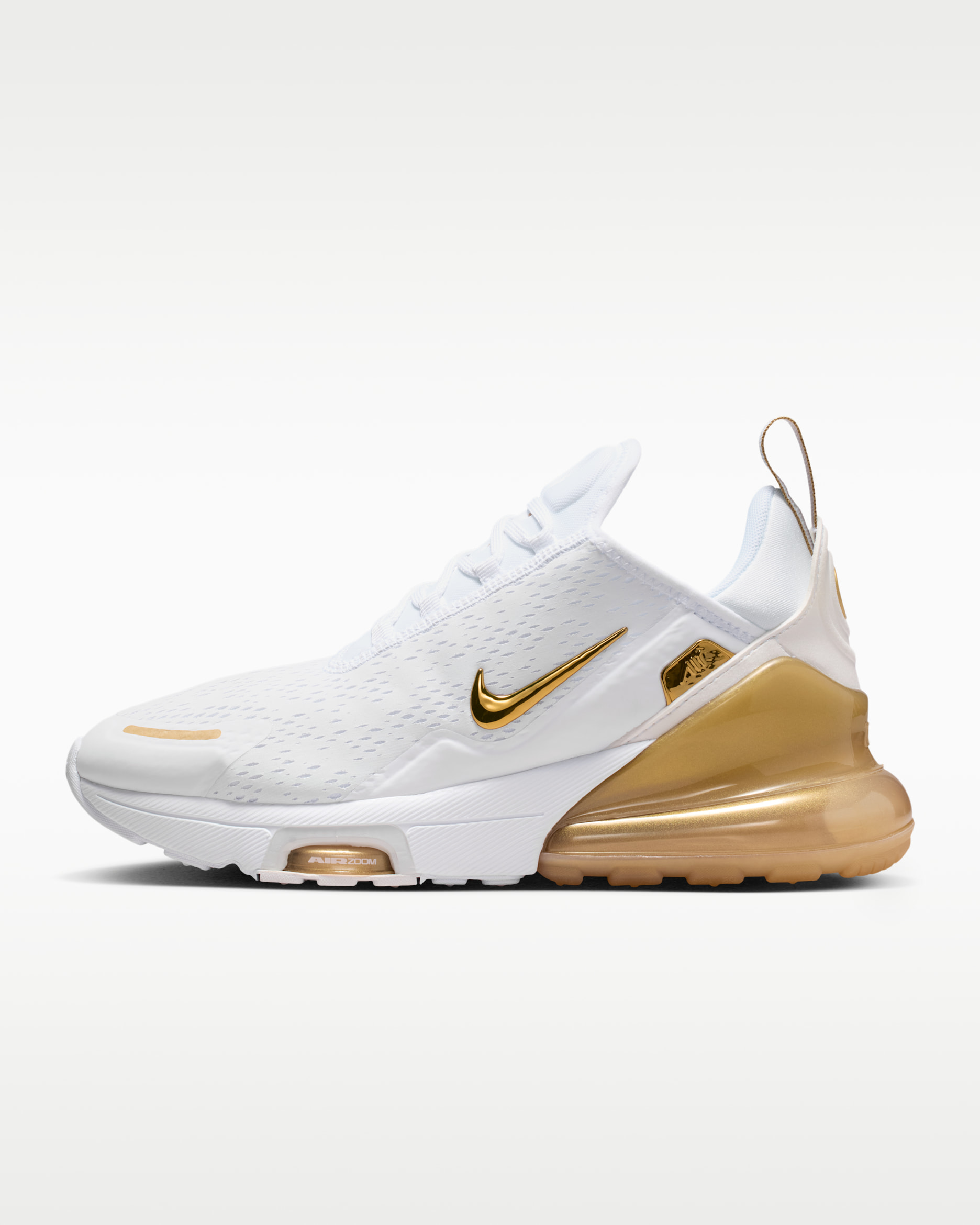 Nike Air Max 270 Premium Women's Shoes - White/Team Gold/Truly Gold/Metallic Gold