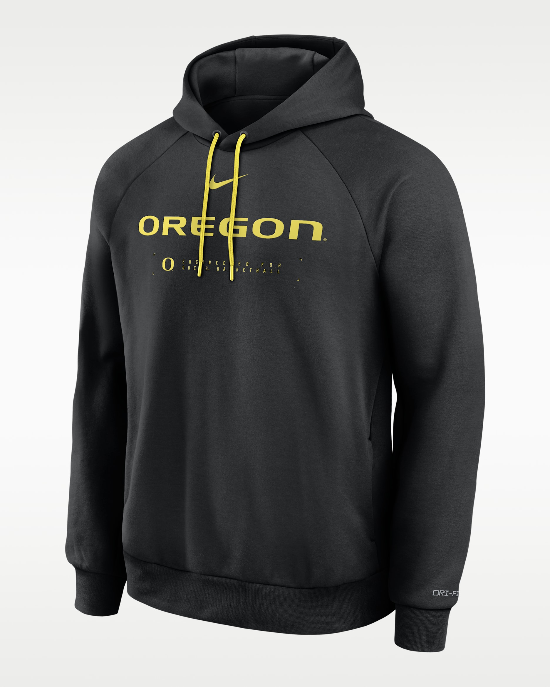 Oregon Courtside Basketball Practice Men's Nike Dri-FIT Pullover Hoodie - Black