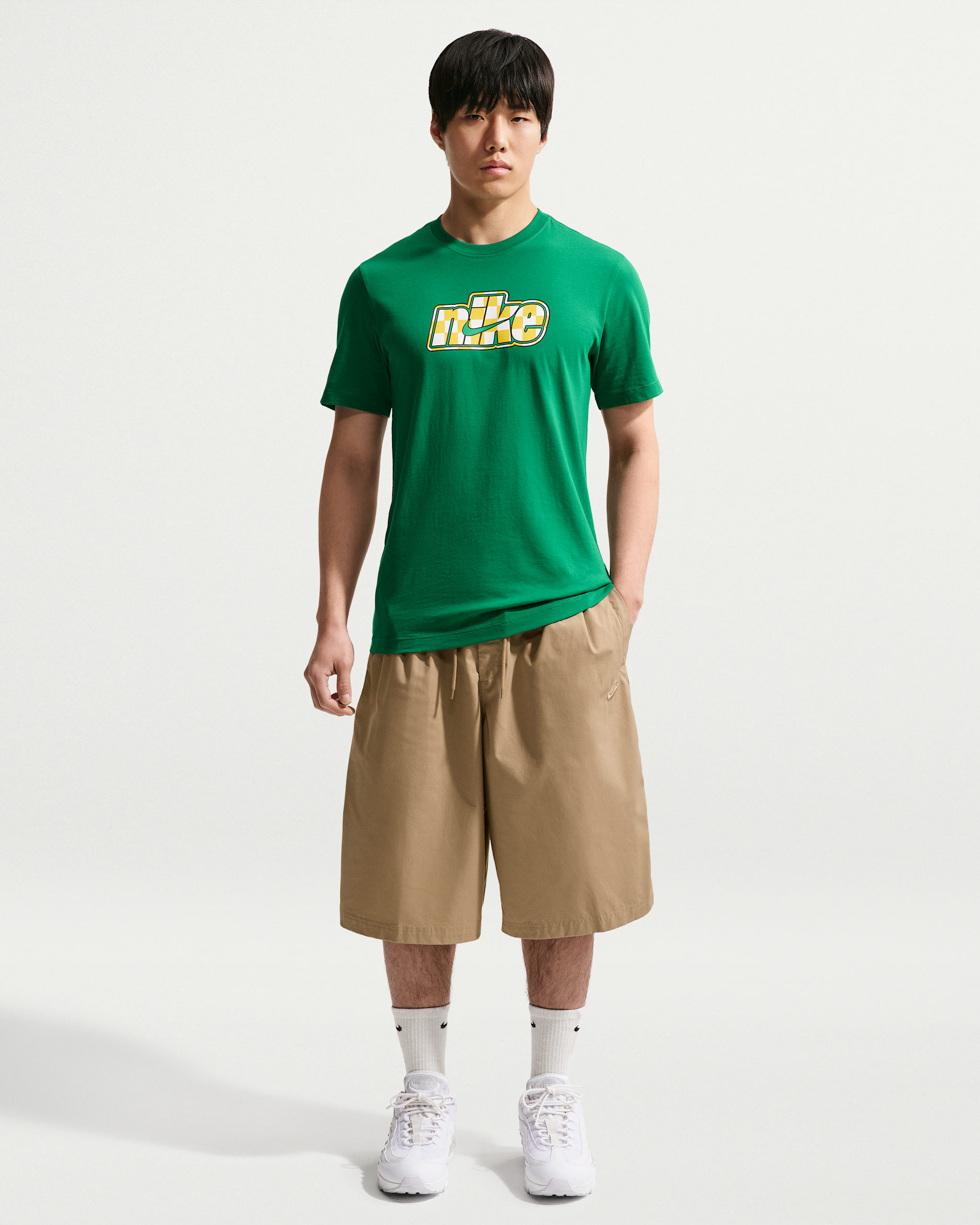 Nike Club 男款短褲 - Parachute Beige/Parachute Beige